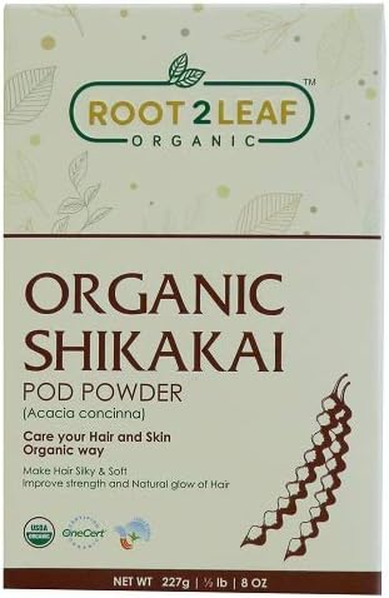 Root2Leaf Organic Pack of 2 Soapnut & Shikakai Powder for Natural Hair Color and Repairs Damage Hair for Men and Women (227 Gms) image number 1