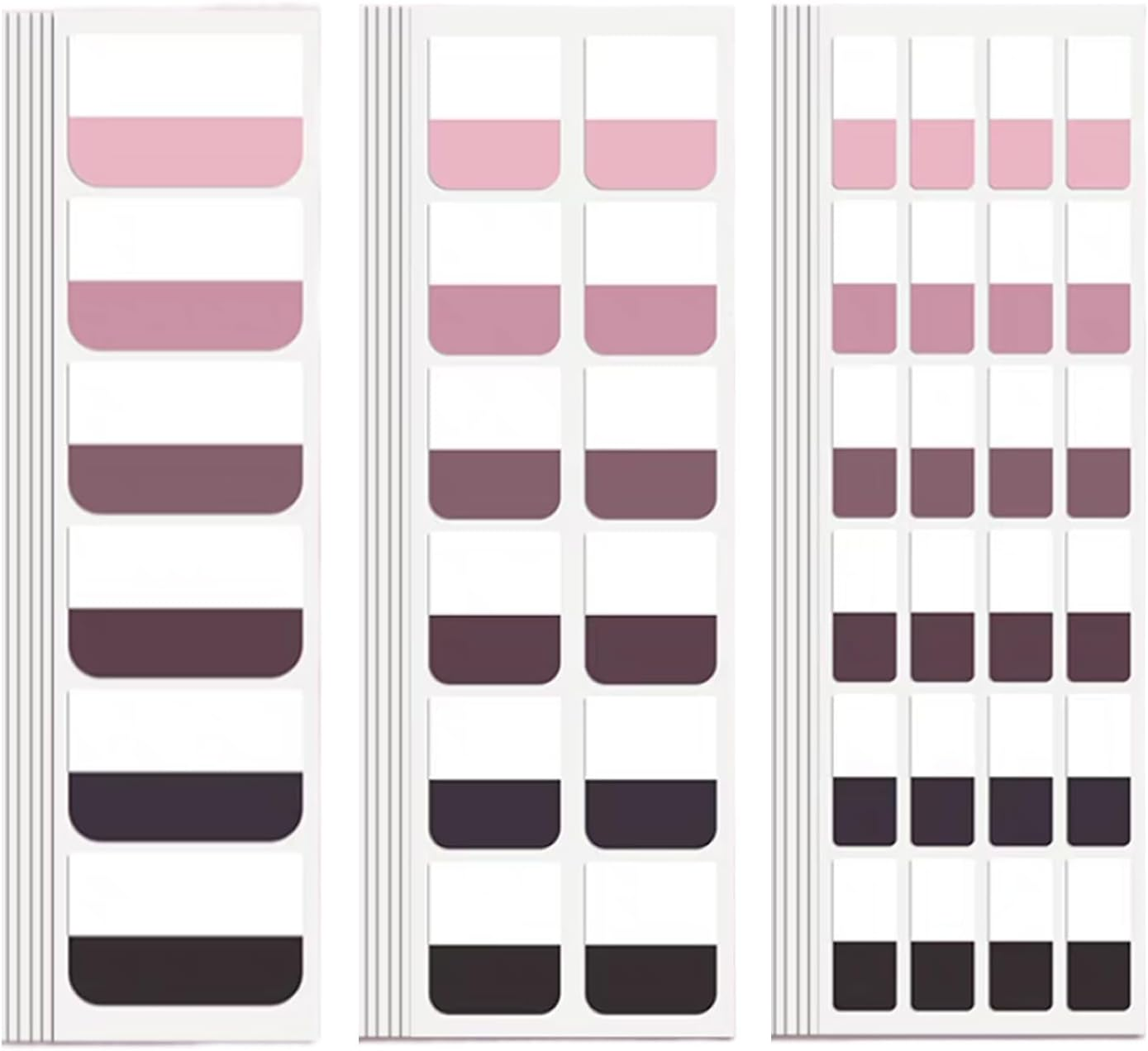 Gradient Sticky Notes Tabs, Transparent Sticky Tabs, Index Tabs, Sticky Notes Writable Annotation Tabs for Book Reading, File Classification, Book Tabs Flags, Label, Page Markers (Gradient Green M)