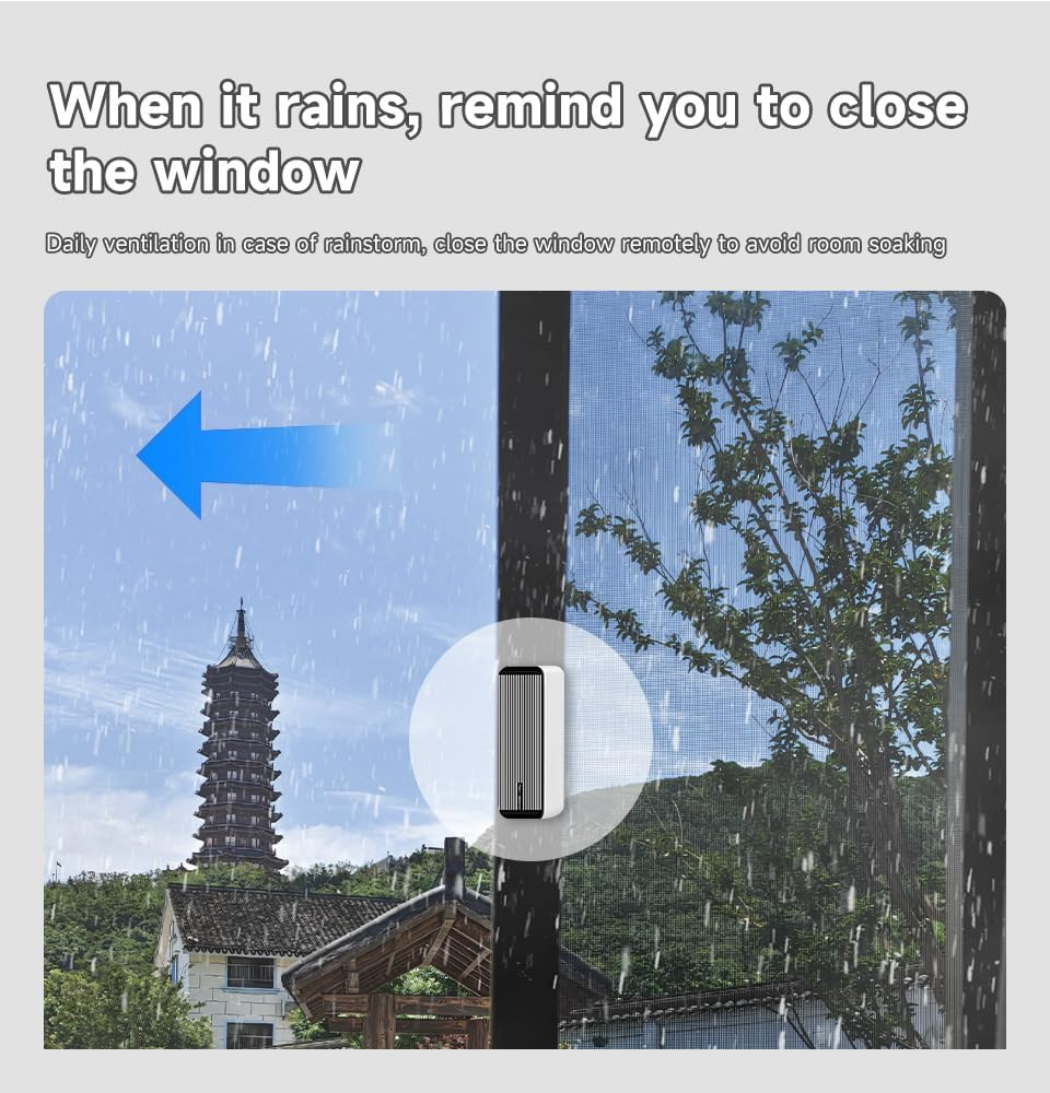 Wi-Fi Smart Rain Sensor, Real-Time Detection, Historical Record, Remote Monitoring, for Smart Home Systems,For House Doors,Windows. image number 3