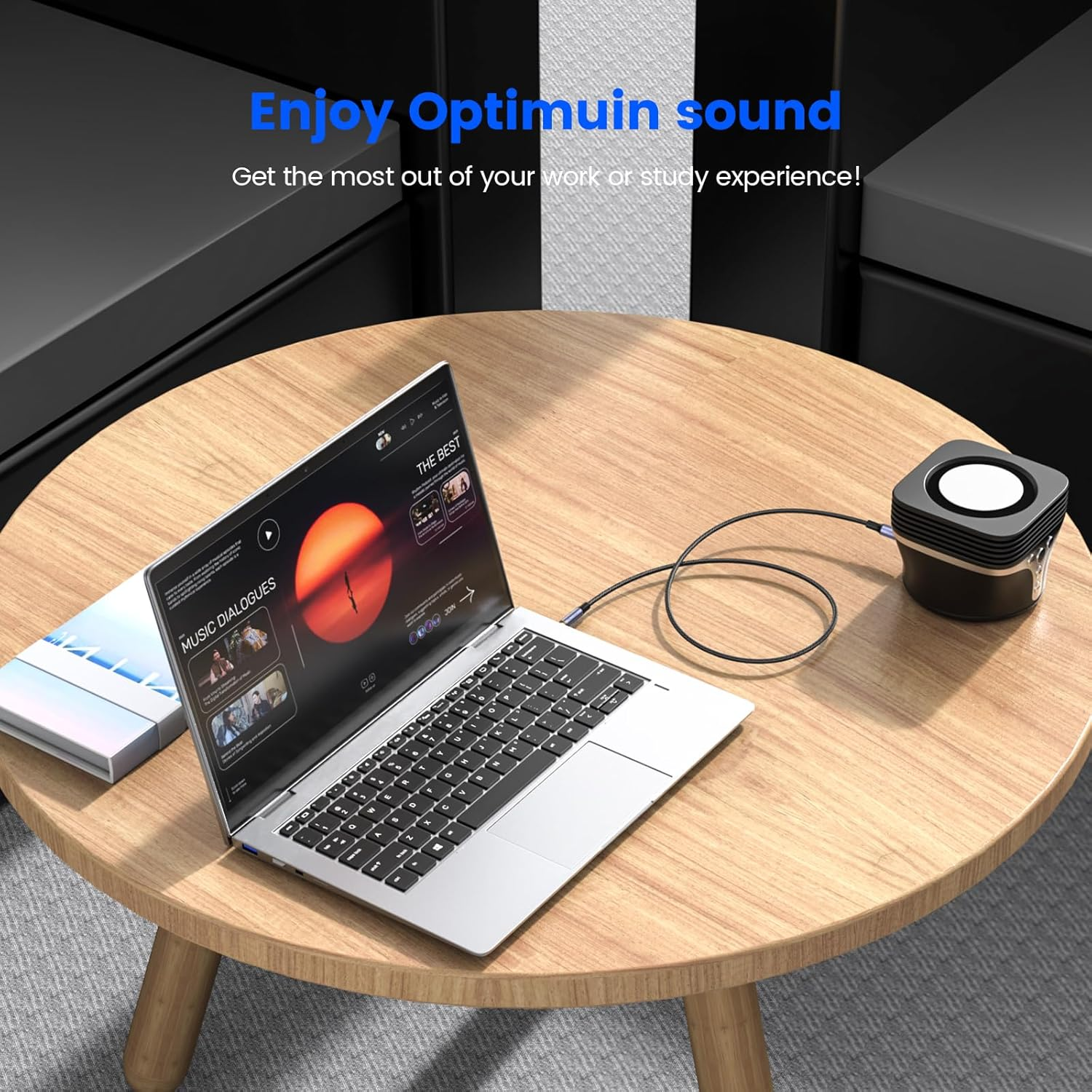 MOSWAG 3.5Mm to 6.35Mm Stereo Audio Cable, Zinc Alloy Housing 3.5Mm 1/8" Male TRS to 6.35Mm 1/4" Male TRS Nylon Braided Stereo Audio Cable for Iphone,Amplifiers (10Ft/3Meter) image number 3