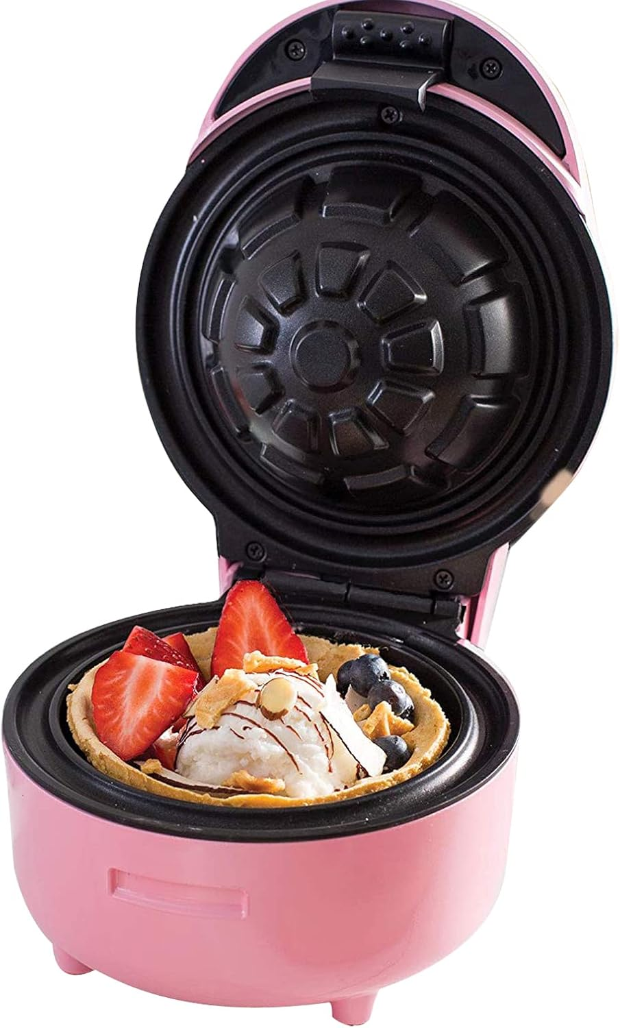 TODO Waffle Bowl Maker Ice Cream Dessert Treat Maker Breakfast Bowl - Pink image number 4