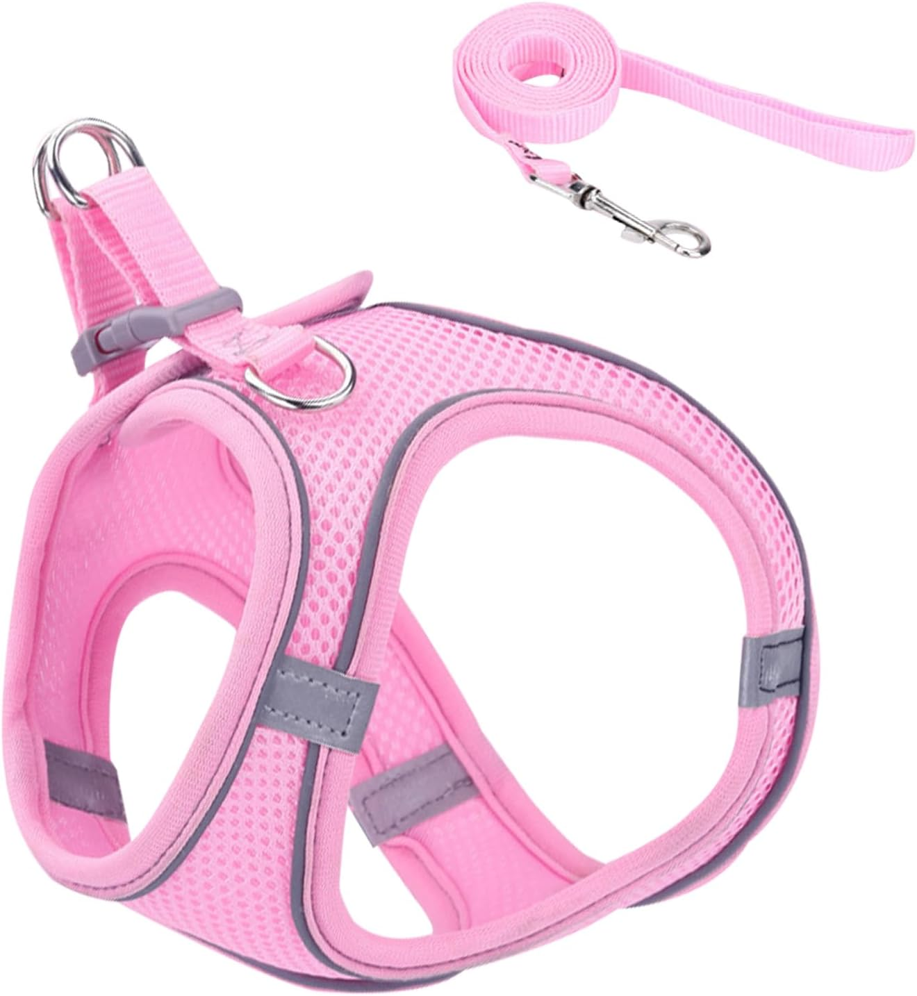 Escape Proof Cat Harness | Soft Reflective Mesh Vest Harness and Lead - Puppy Collar Pet Supplies for Small Medium Large Animals Travel Backpack Outdoor Hiking image number 1