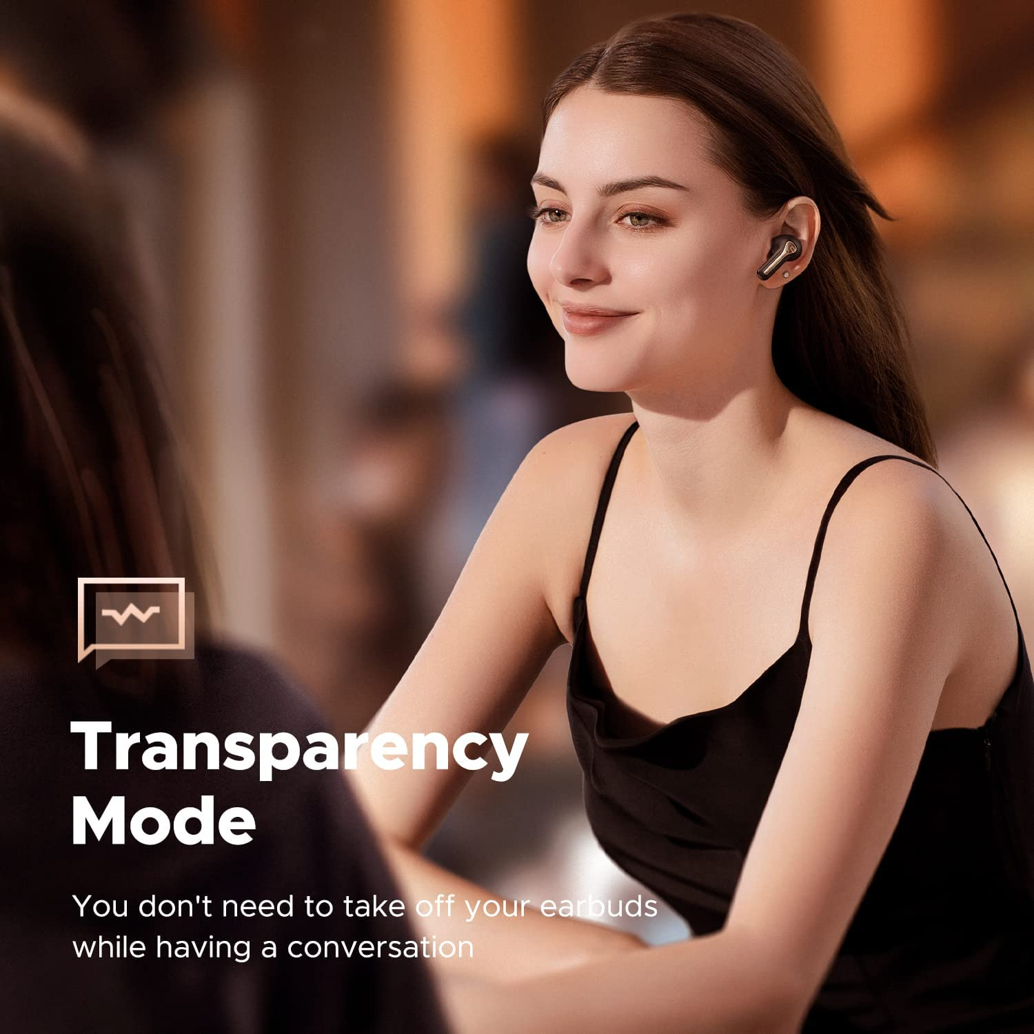 Soundpeats Wireless Bluetooth Earbuds Capsule3 Pro, Hi-Res Audio Headphones with LDAC, Hybrid Active Noise Cancellation Earphones, 6 Mics for Call, Transparency Mode, Game Mode (Black) image number 4