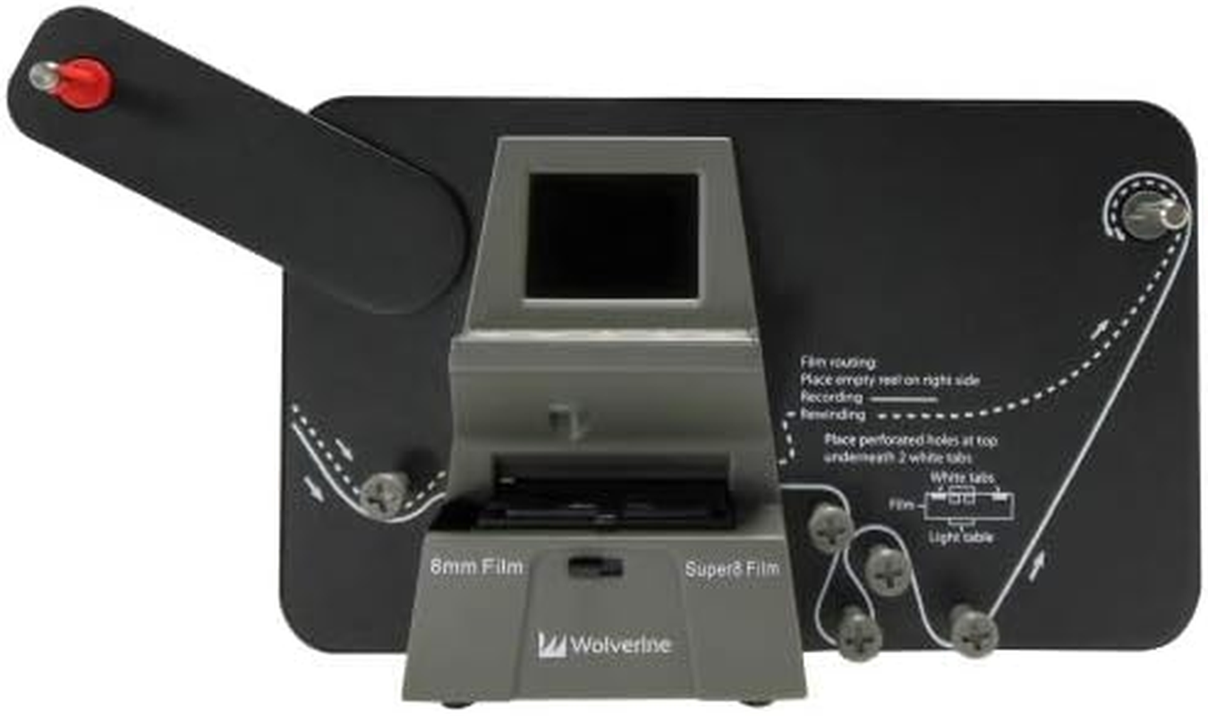 Original Supplier-Wolverine - Supports up to 9-Inch 8Mm & Super 8 Reels to Digital Moviemaker Pro Film Digitizer, Film Scanner, 8Mm Film Scanner, Black (MM100PRO) image number 2
