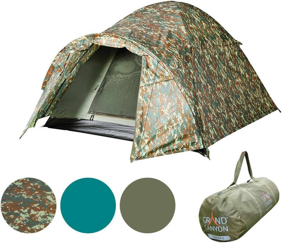 Grand Canyon Topeka 2 Dome Tent for 2 People, Ultra Light, Waterproof, Lots of Space, Good Ventilation, Small Pack Size, Tent for Trekking, Camping, Outdoor image number 4