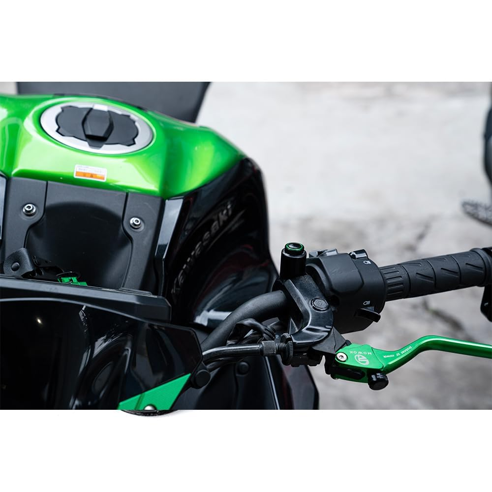 MOWOK Fit for Kawasaki Vulcan S 650 VN650 Vulcans 2015-2022 2023 2024 2025 M10*1.25 Motorcycle Accessories CNC Rear View Side Mirror Hole Plug Screw Caps (Black) image number 5