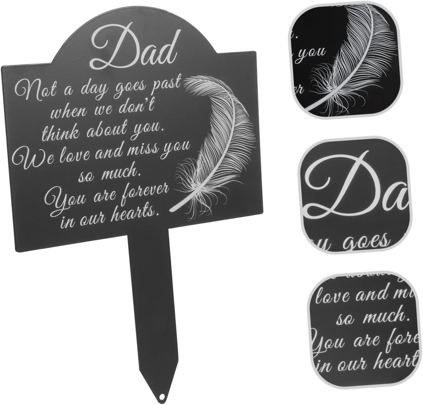 Kisangel Outdoor Cemetery Decoration Grave Marker Stand Lightweight Decorative Stake image number 2