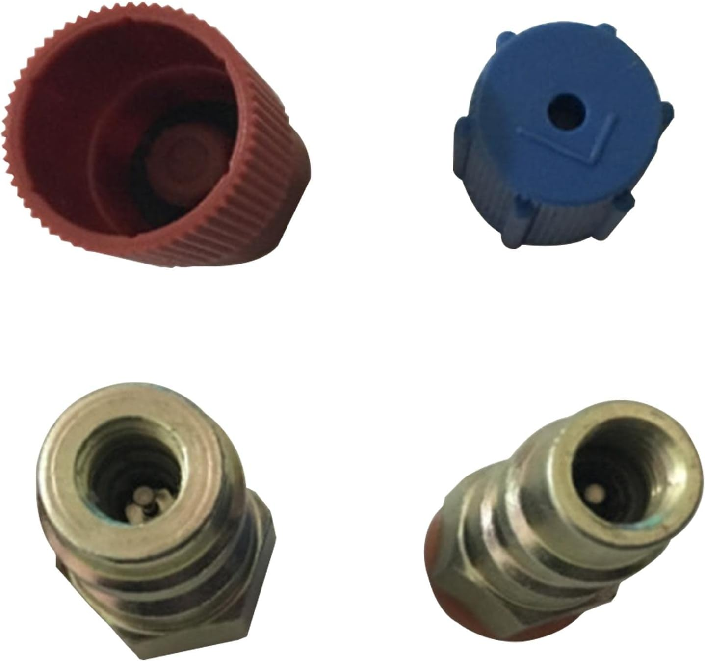 R12 to R134A Conversion Kit - R12 to R134 a High/Low AC Fitting Port Retrofits Conversion Adapter,Quick Coupler A/C 90&deg; Fitting, High and Low Side R-12 to R-134A Retrofits with 2PC