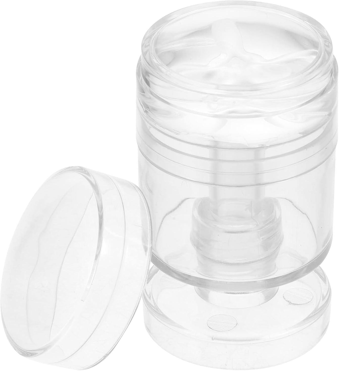 CIYODO Rotatable Transparent Nail Art Stamper with Silicone Head and Scraper Pattern Manicure Tool for Precise Nail Design and DIY Manicure Pedicure Use image number 6