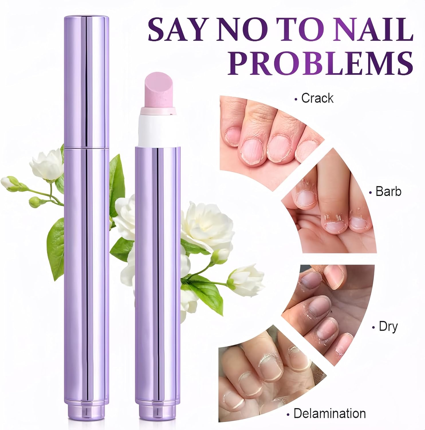 3-In-1 Nail Care Pen Tools Manicure Kit Nail Tech Supplies Cuticle Oil Pen for Dry Damaged Nails Moisturize Strengthen Brighten Nails Care image number 5