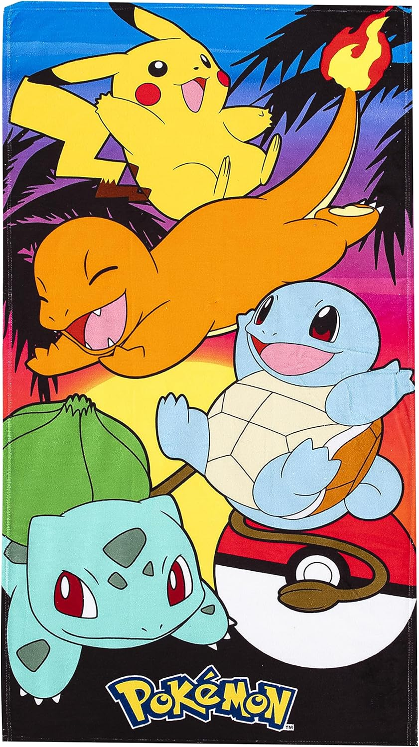 Northwest Beach Towel, 30" X 60", Sunset Pokemon image number 5