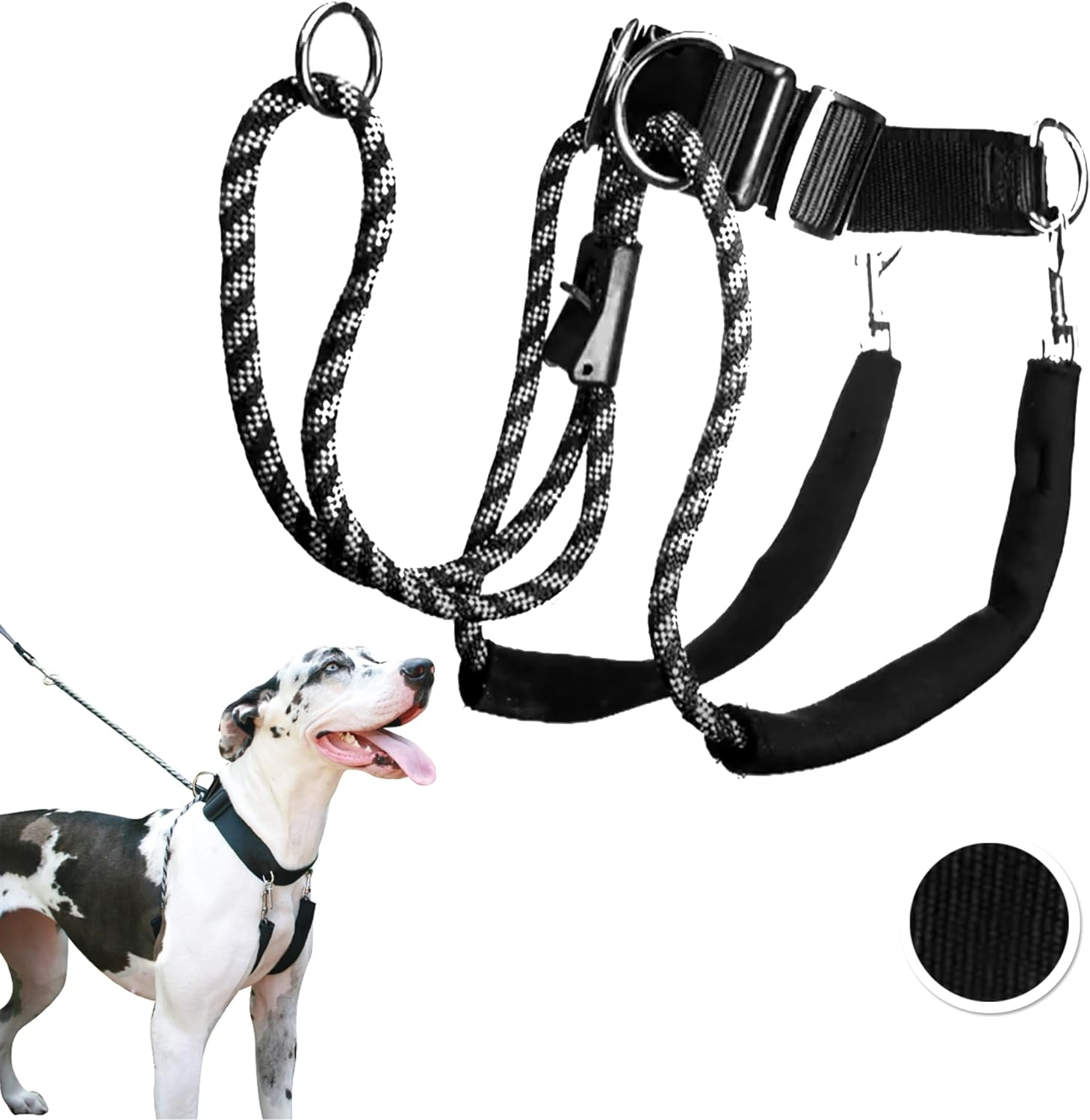 Sporn Big Dog Original Training Dog Halter Black Extra Large image number 2