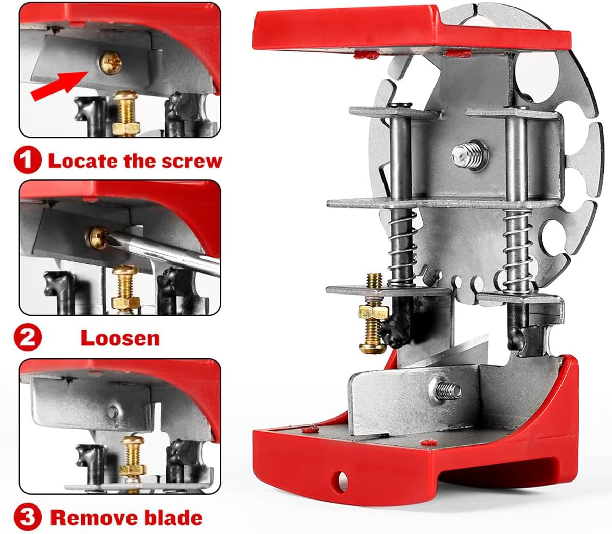 Handheld Quick Peeling Artifact Adjustable Manual Wire Stripper, Heavy-Duty Cable Stripping Tool for Electricians, Metal and Plastic Construction, 4.7 X 2.95 Inches