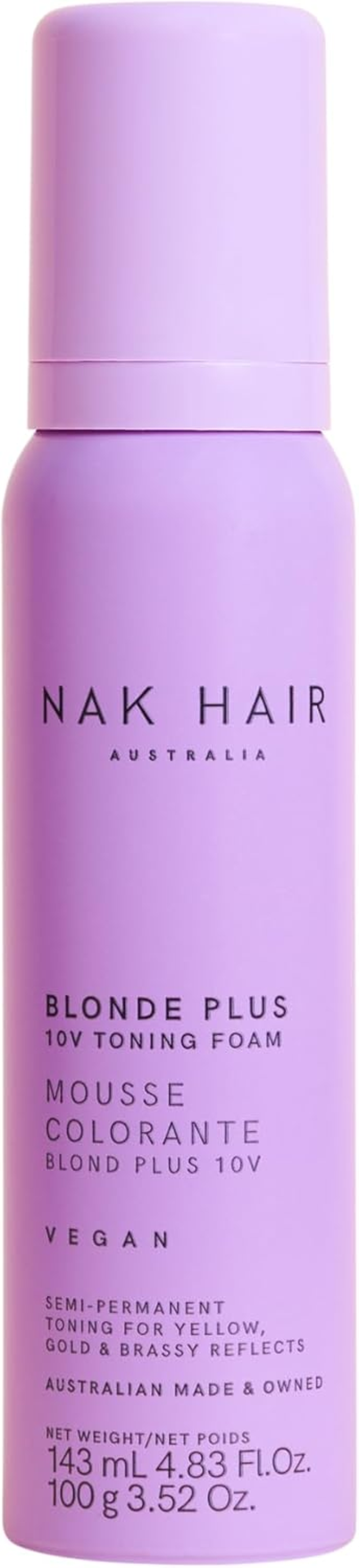 NAK Blonde plus 10V Toning Foam 100G