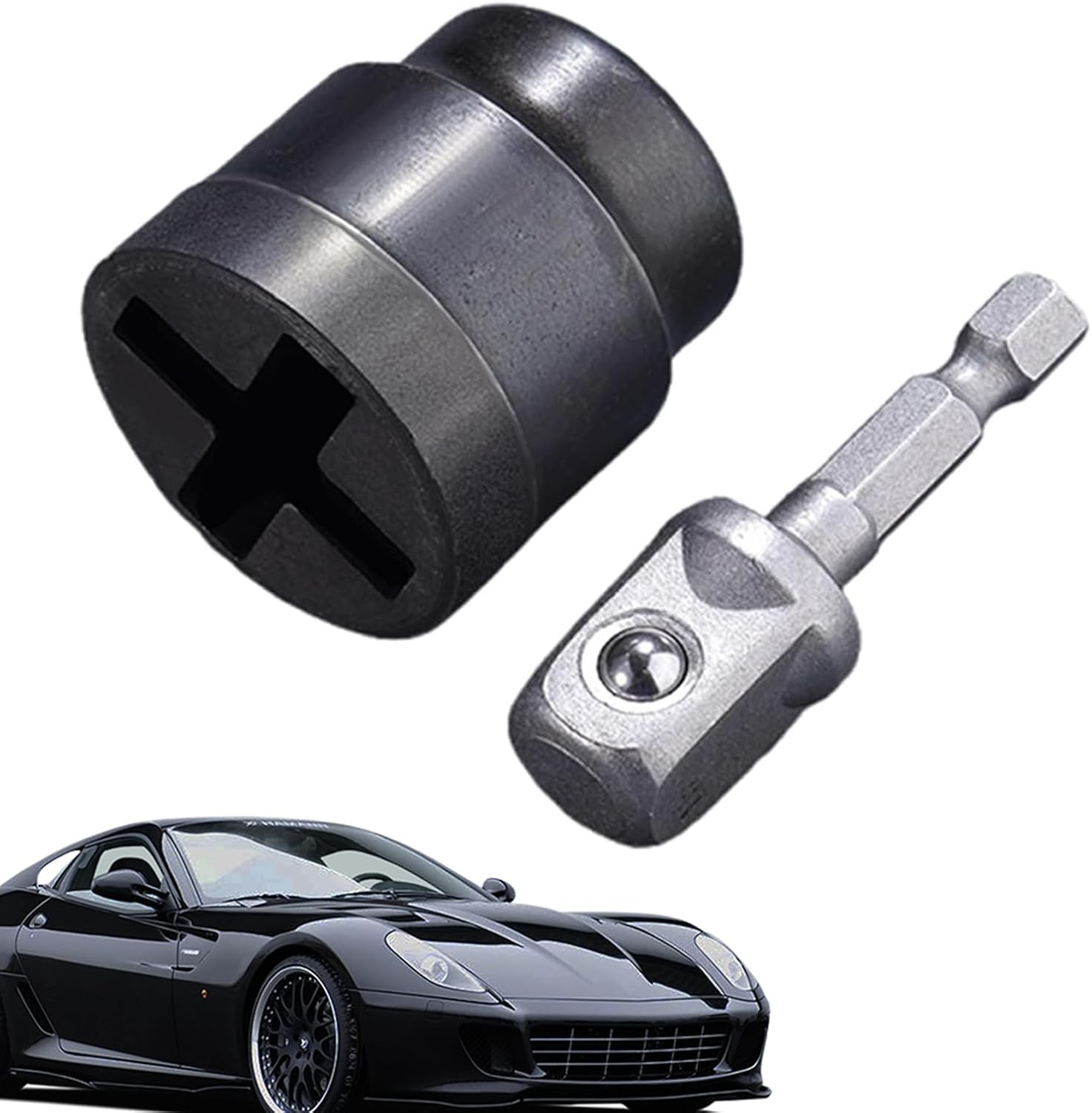 Trailer Jack Drill Adapter, Universal Jack Socket Adapter for Hand Drill, Quick and Labor-Saving for Trailer, RV, Truck, and Auto Repair