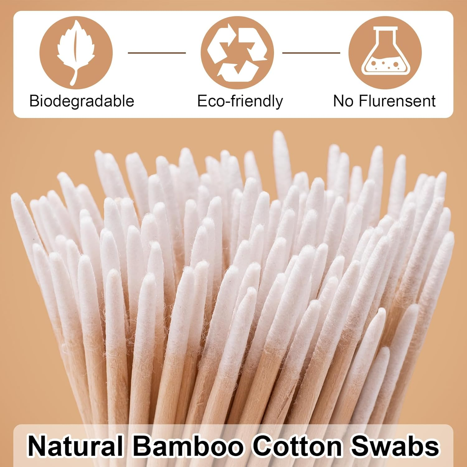 400 Pcs Pointed Cotton Swabs, Cotton Swabs Pointed Tips, Pointed Q Tips, Microblading Cotton Sticks, Precision Tip Cotton Swabs for Nails Clean, Makeup, Eyebrow, Tattoo (2.76'') image number 4
