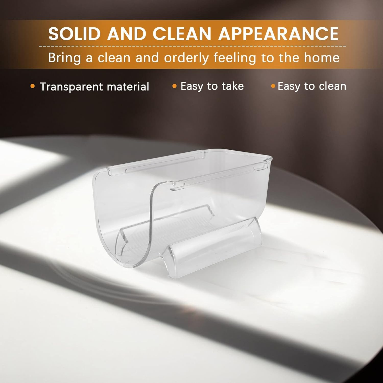 4Pcs Refrigerator Wine Holder,Clear Stackable Plastic Wine Rack Storage Water Bottle Organizer Water Bottle for Fridge image number 1