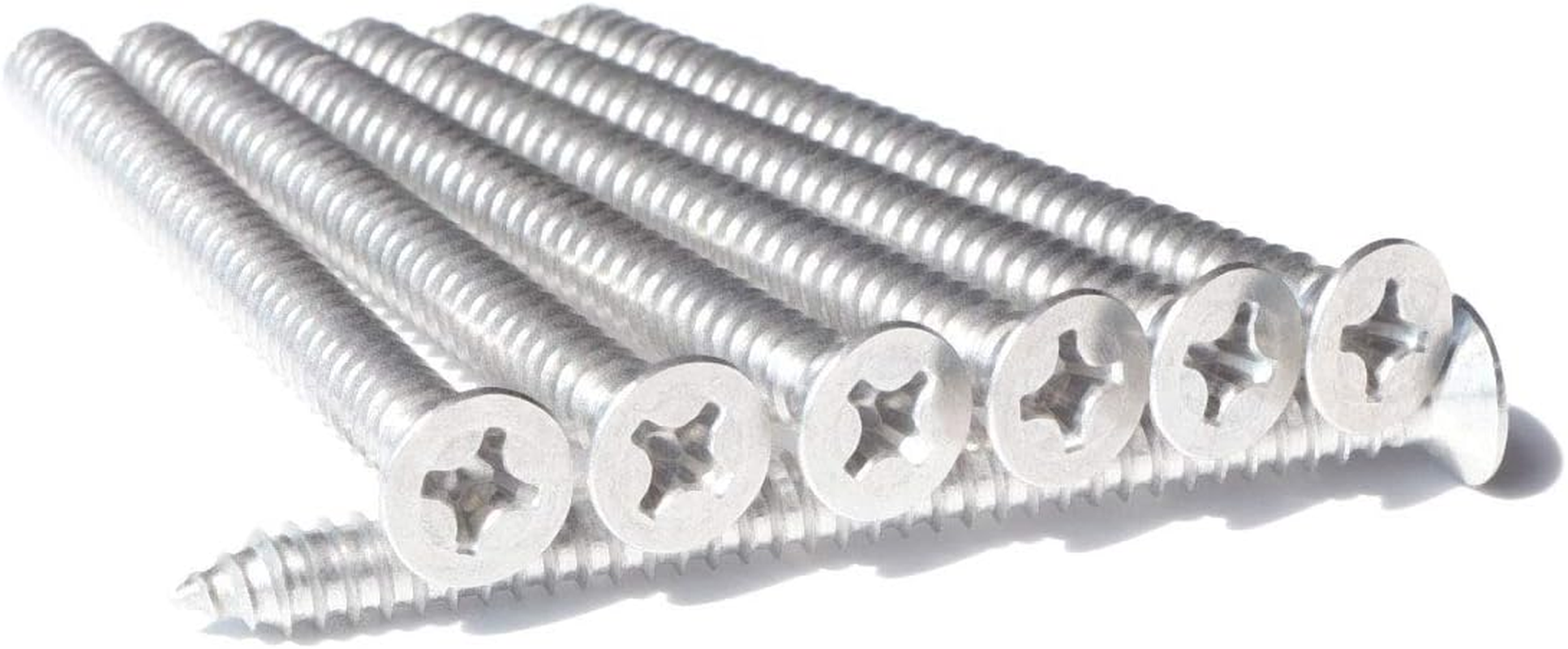 15Pcs #12 X 3 (75Mm) Stainless Flat Head Phillips Wood Screws 18-8 (304) Stainless Steel Countersunk Self Tapping Screws image number 3