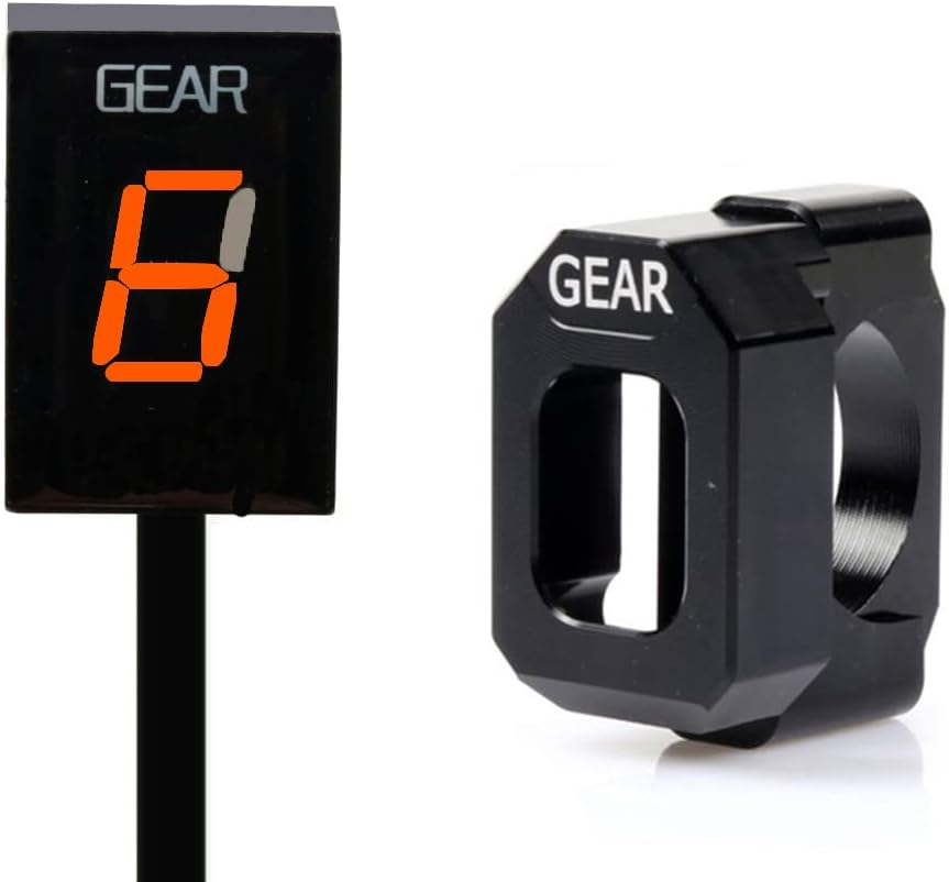 1-6 Speed ​​LED Digital Gear Indicator Waterproof Compatible with Kawasaki ER6N Z1000 SX Ninja 400 650 Z800 Z750 Versys 650 Z650 W800 Ninja 300 Vulcan