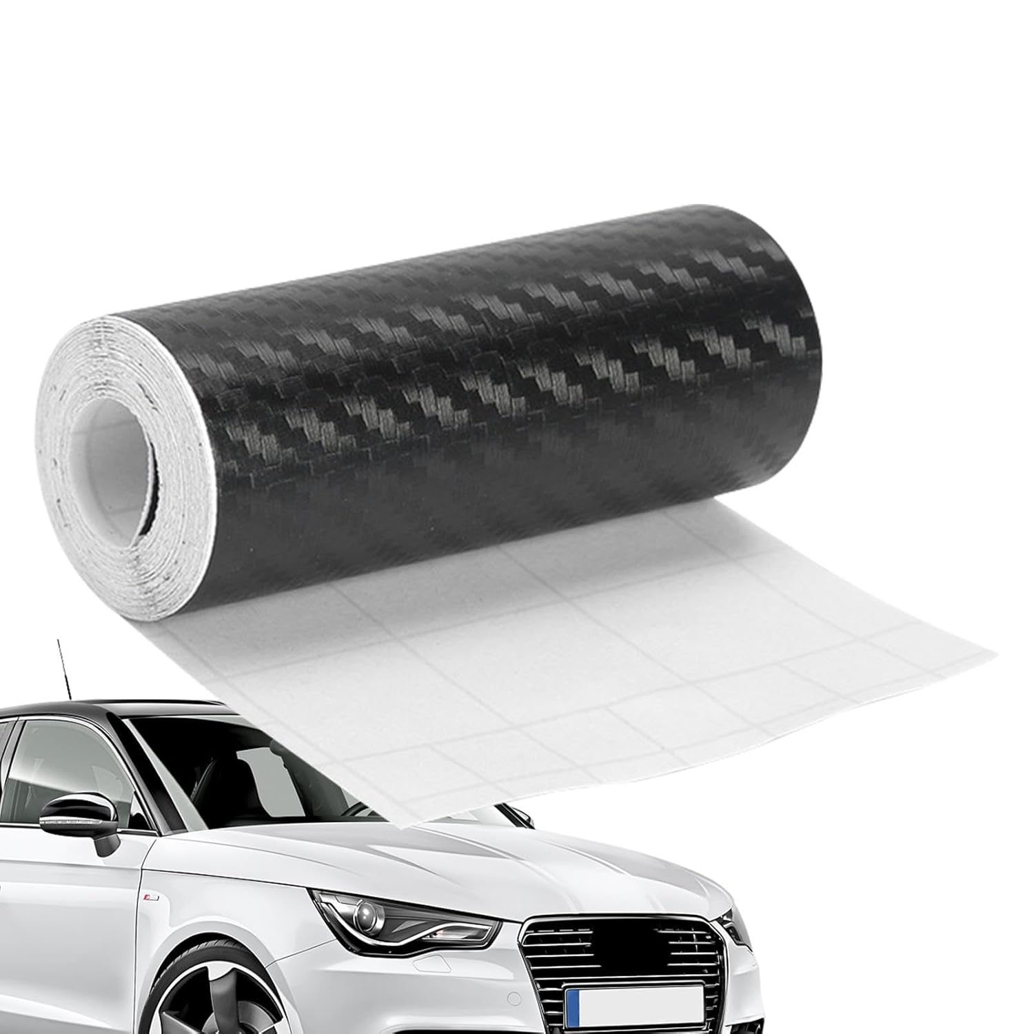 Carbon Fiber Film, Detailing Film Car Tape Wrap Stickers, Adhesive Twill Weave Sheet Sticker, Protection Tape for Trunk Bumper Dashboard Swan-Au image number 5