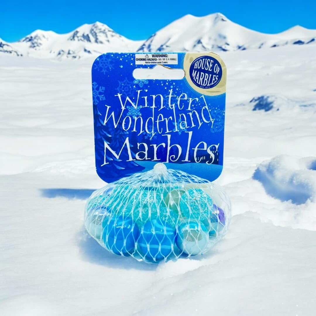 House of Marbles Winter Wonderland Net Bag of Marbles