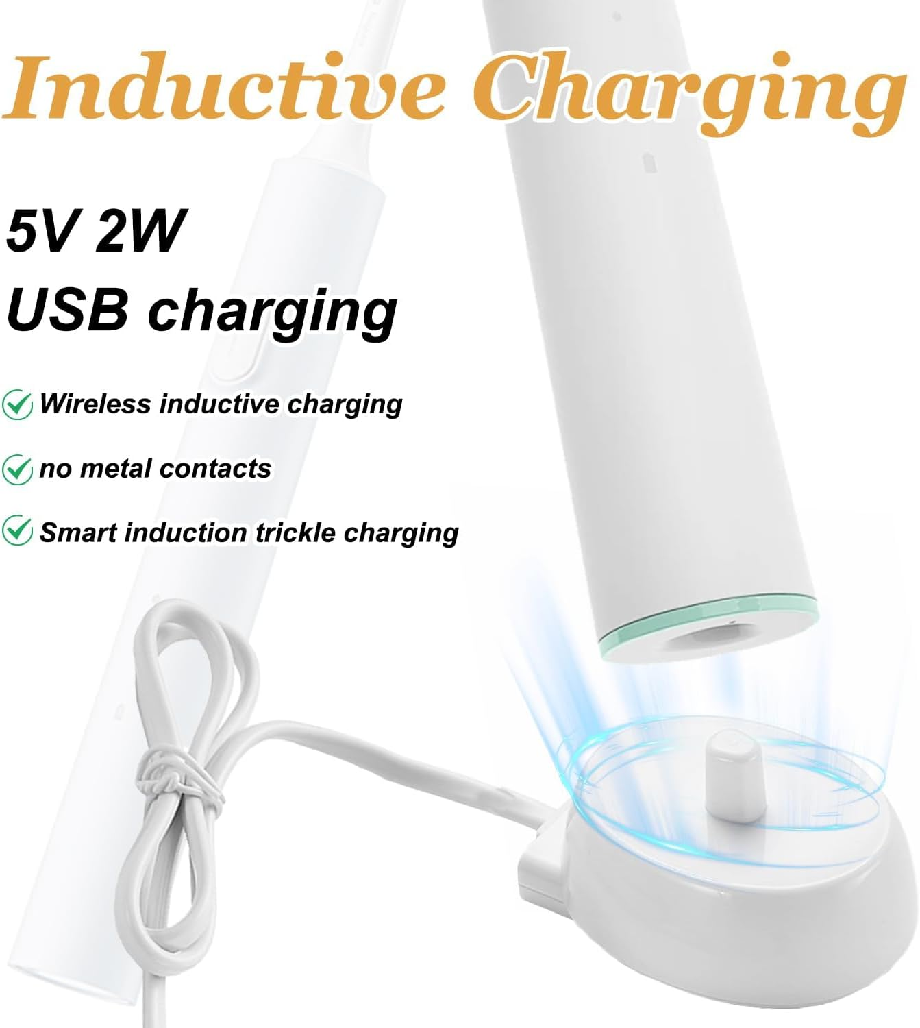 Electric Toothbrush Charger &ndash; Compatible with Oral-B and More, Fast Charging Dock for Electric Toothbrushes