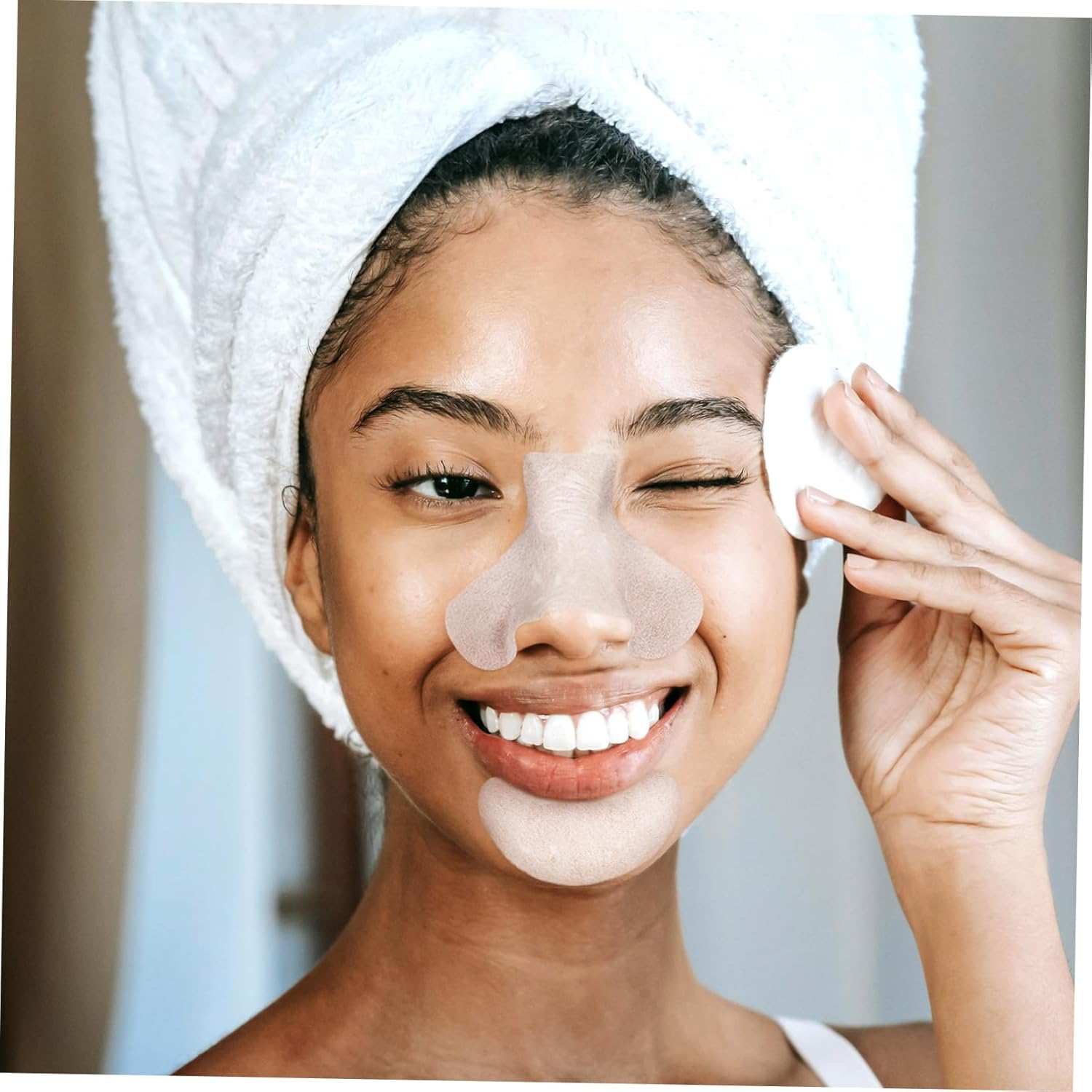 CANIGHT 200Pcs Skin Care Nose Strip Lotion Patches Nose and Chin Cleaning Patches image number 3