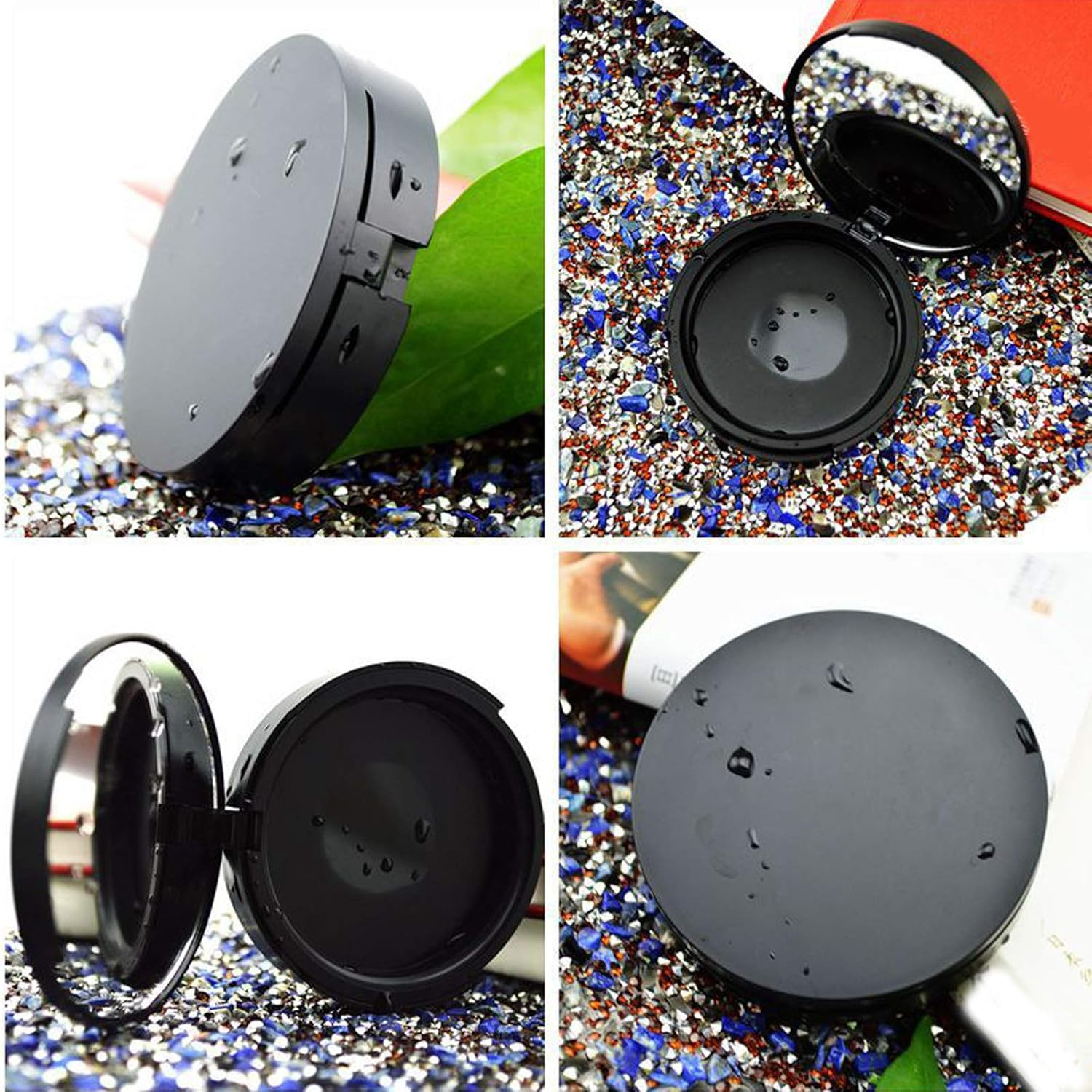 3 Pack Eyelash Storage Case Holder with Mirrow, Empty Eyelash Cases Travel with Lash Holder for for Ladies and Girls image number 3