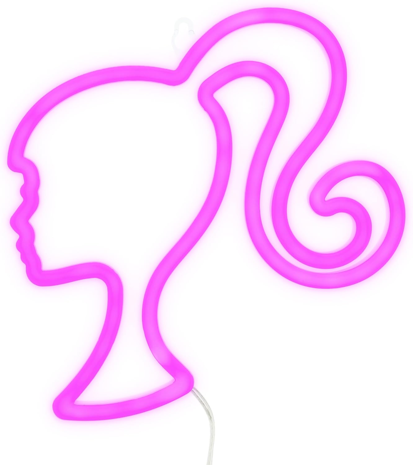 Paladone Barbie LED Neon Light - Officially Licensed Iconic Pink Doll Shaped Lamp, USB Powered, Girls Bedroom Accessories & Decor image number 4