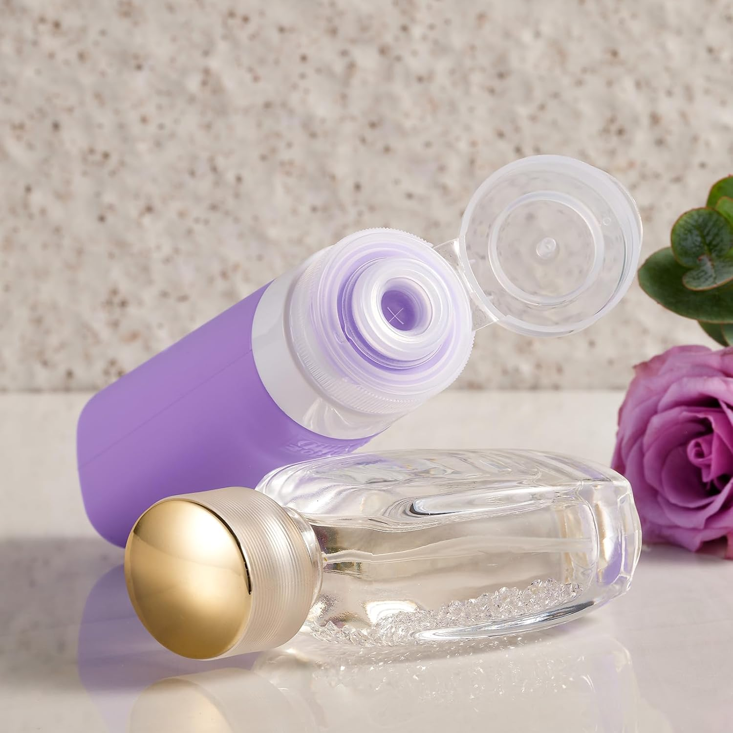 INSFIT 17 Pack Travel Bottles for Toiletries, TSA Approved 90Ml Travel Size Containers, BPA Free Leak Proof Squeezable Silicone Tubes for Shampoo Conditioner Lotion Soap with Labels image number 2