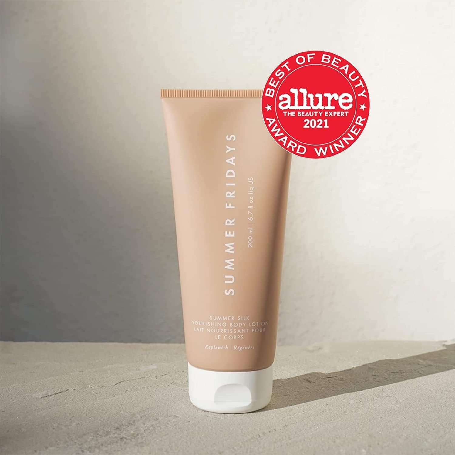 Summer Fridays Summer Silk Nourishing Body Lotion - Hydrating Body Lotion with Hyaluronic Acid, Shea Butter, Grapeseed Oil, and Cocoa Butter - Non-Greasy Moisturizer for Dry Skin (6.7 Fl Oz) image number 3