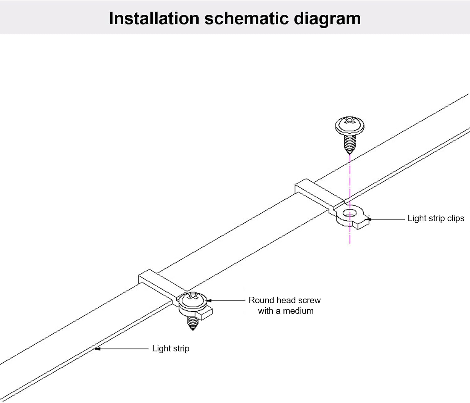 LED Strip Mounting Clips Pack of 100 10 Mm LED Strip Holder Light Mounting Bracket Clips Mounting Clip LED Strip Holder Clips 10 Mm Screws Included (Increase High) image number 5