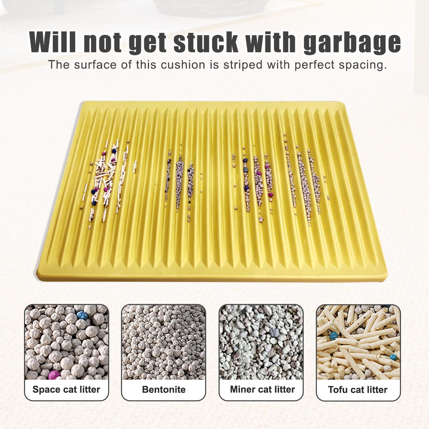 Cat Litter Tray Mat, Waterproof Cat Litter, 34 X 24 X 1 Cm, Honeycomb Design, Double Layer Design, Honeycomb, Cat Litter Tray, Cat Litter Mat, Litter Control image number 3