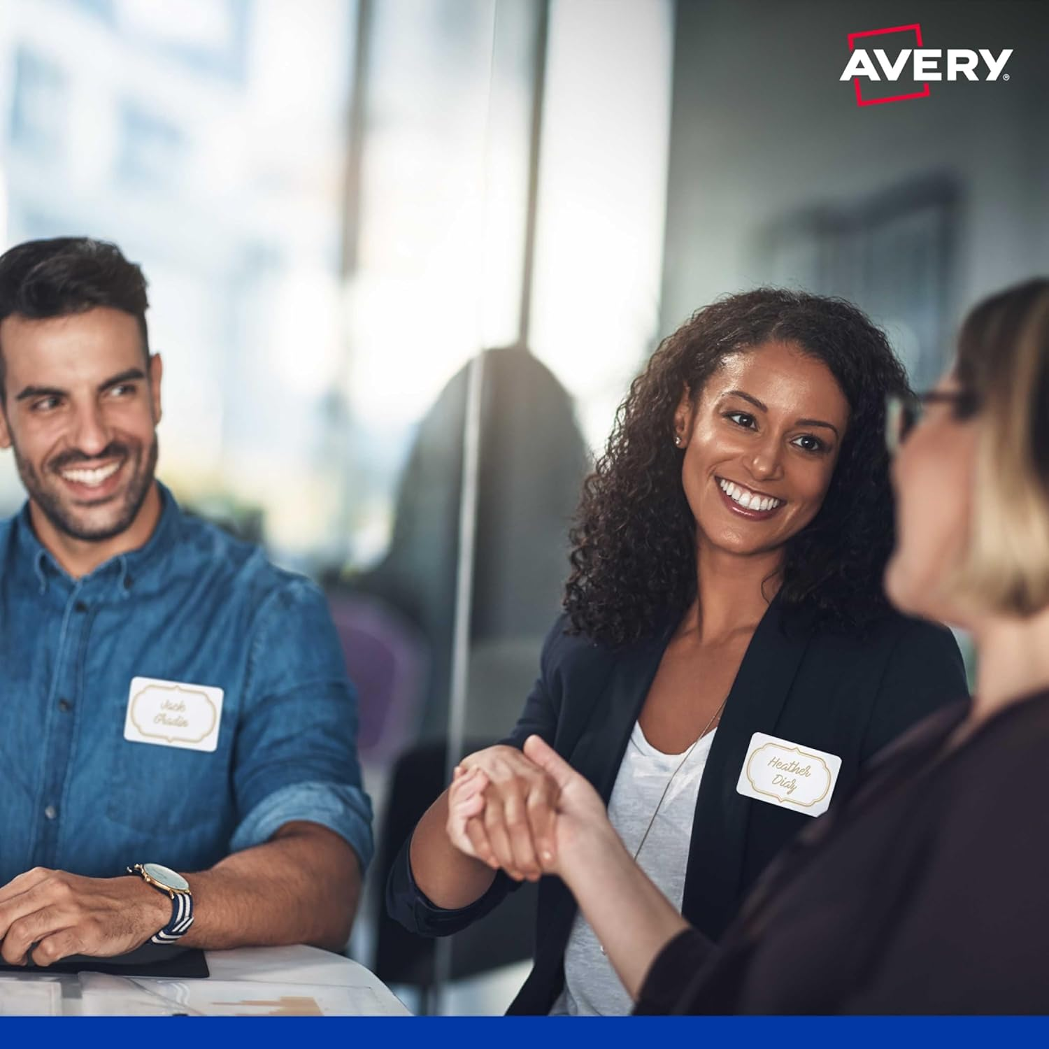 Avery Australia Printable Fabric Name Badge Labels - Personalised Name Tags - 405 Self Adhesive Naming Stickers for Laser Printers - White 235 GSM - 55.5 X 86.5 Mm, 15 X A4 Sheets - 959171 / L7418 image number 5