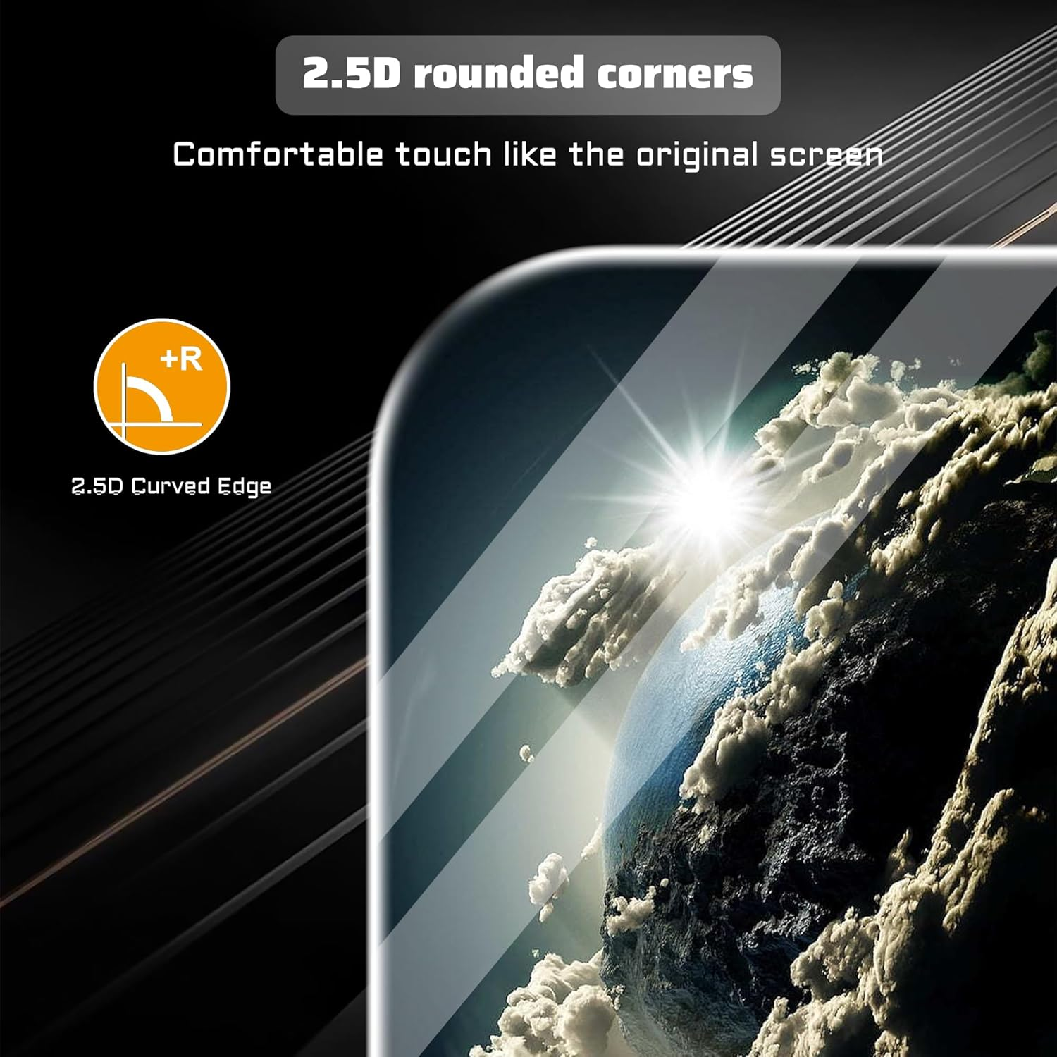 Cover for HONOR 400 Lite Case + Tempered Glass for HONOR 400 Lite Screen Protector,Transparent Flexible TPU Case image number 6