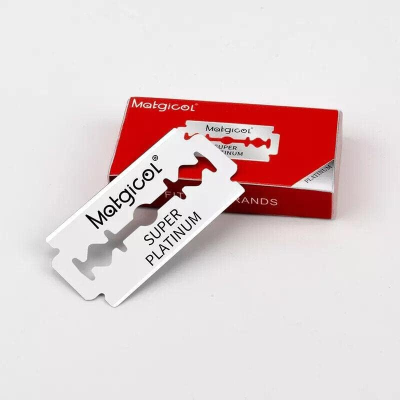 10-200 PCS Super Platinum Ultra Sharp Double Edge Cut Throat Barber Razor Blades- Precision Sharpness for Barbers & Home Shaving - Universal Compatibility image number 4