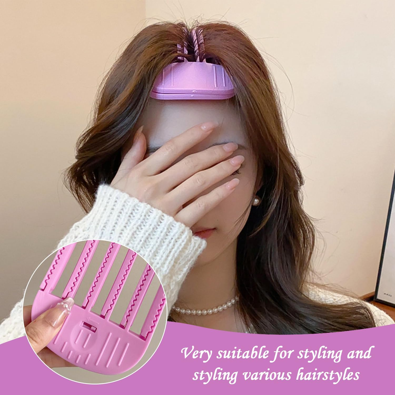 4 Pieces Creative Hair Clips Hair Clips for Fluffy Hair, Hair Styling Tools, Plastic Hair Styling Tools, Hair Styling Accessories image number 3