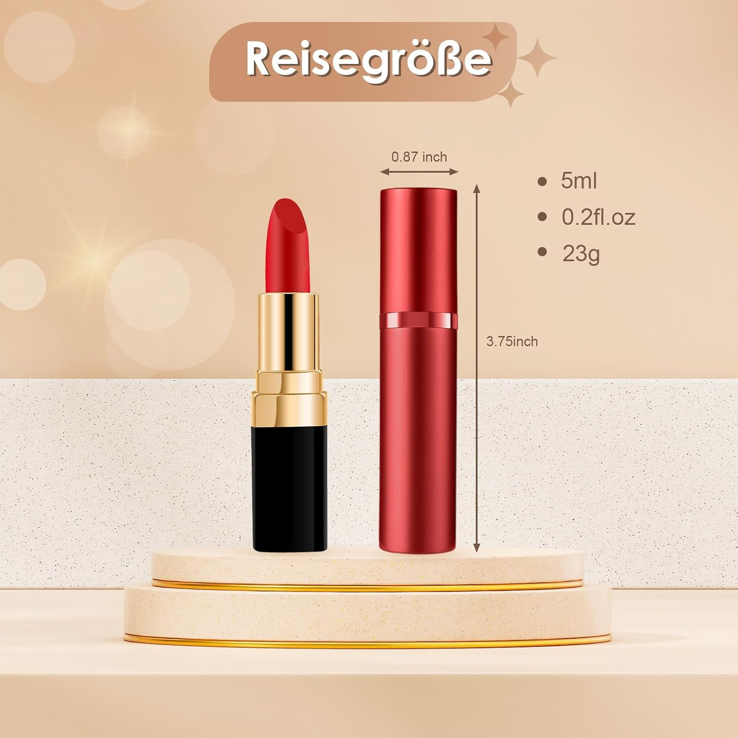 JOOMOKO 5 Ml Perfume Filler Refillable Perfume Atomiser for on the Go Filling Technology without Funnel Empty Perfume Atomiser Spray Bottle for Travel on the Go (Red) image number 4