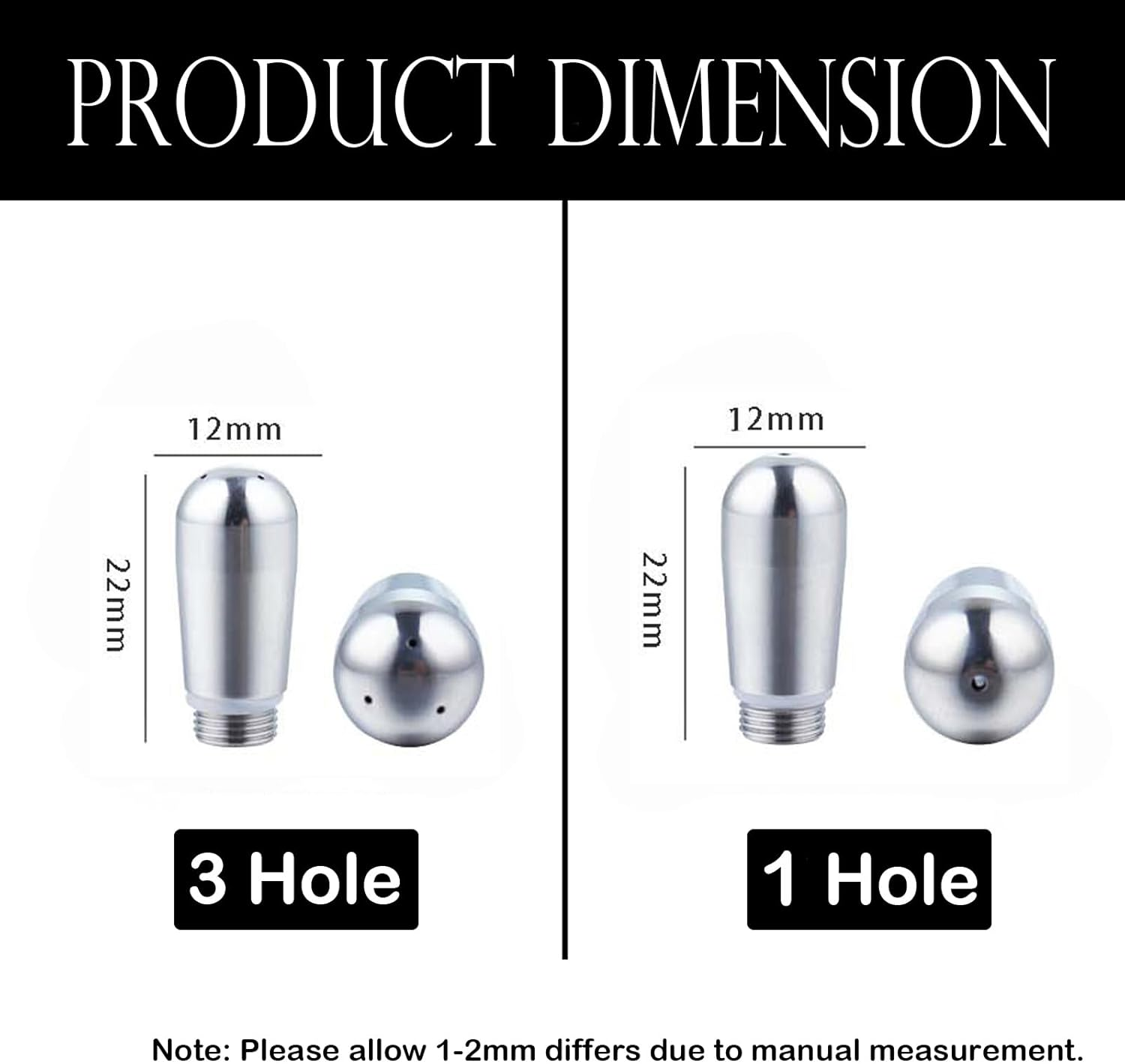 1 Hole Coffee Maker Steam Nozzle Tip for Delonghi 9 Series Espresso Machine 304 Stainless Steel Wand Tip Milk Foam Spout Steam - 3 Hole image number 4