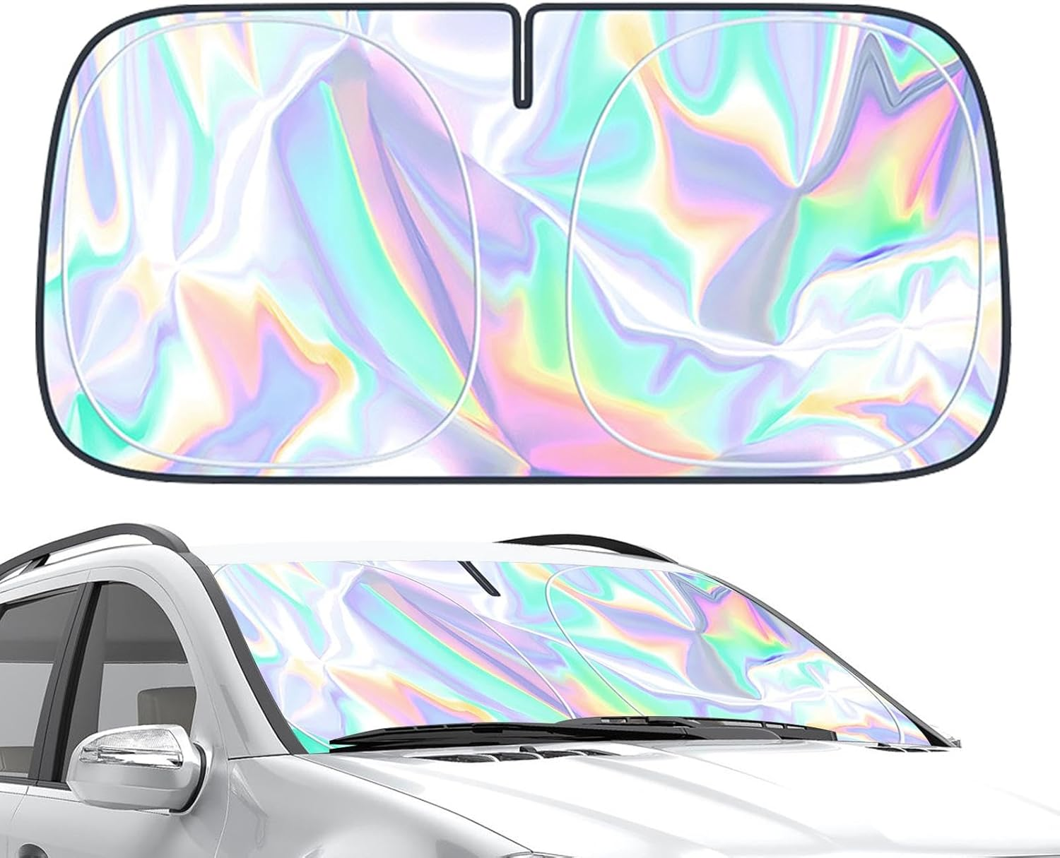 Car Sunshade, Car Windshield Sunshade, Windshield Sunshade for Cars - RV, Truck Car Accessories, Colorful Automotive Windshield Sunshade image number 3