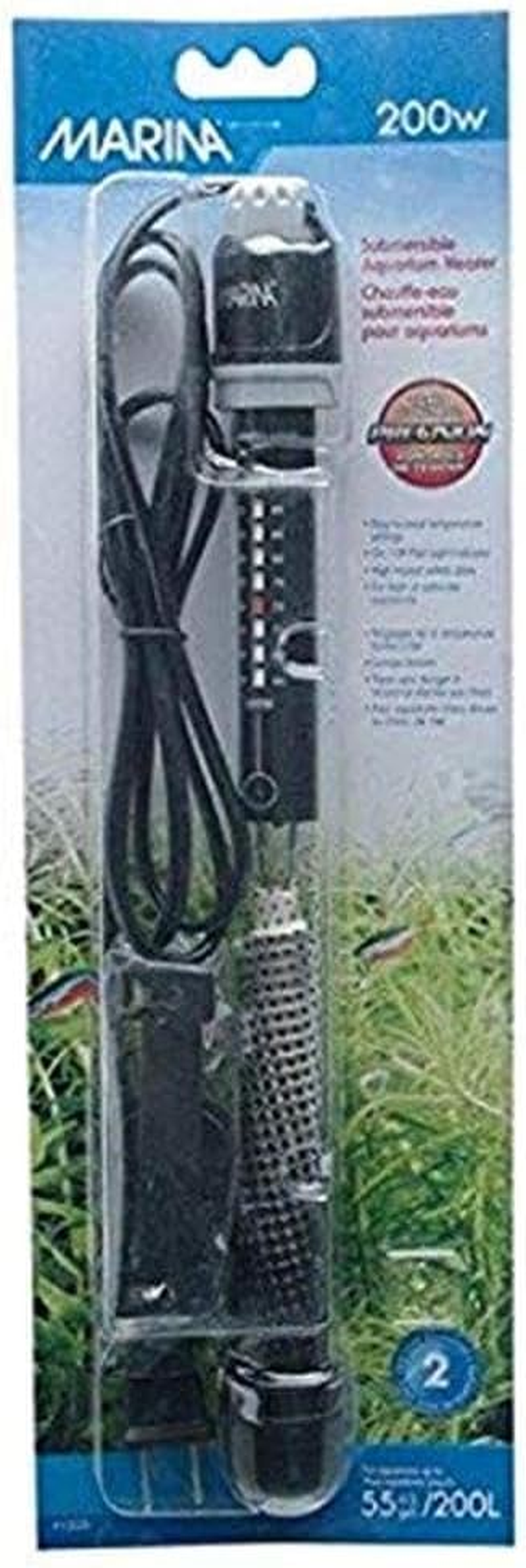 Hagen Marina Submersible Heater for Aquarium 200-Watt image number 3
