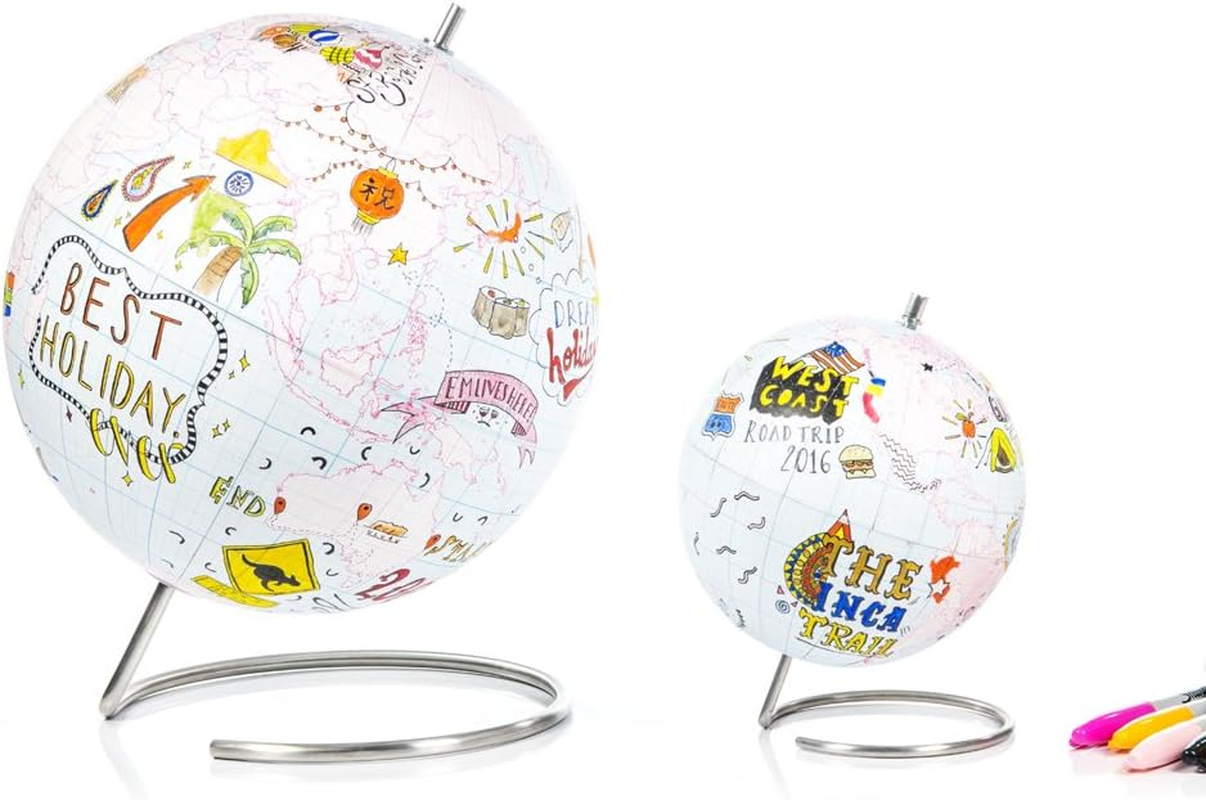 SUCK UK Globe Journal, Large, Multicolor