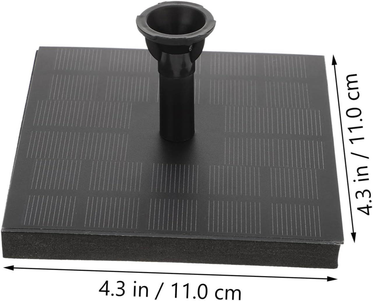 SUPVOX 1Pc Solar Powered Fountain Pump Square Floating Water Pump for Pool Pond image number 5