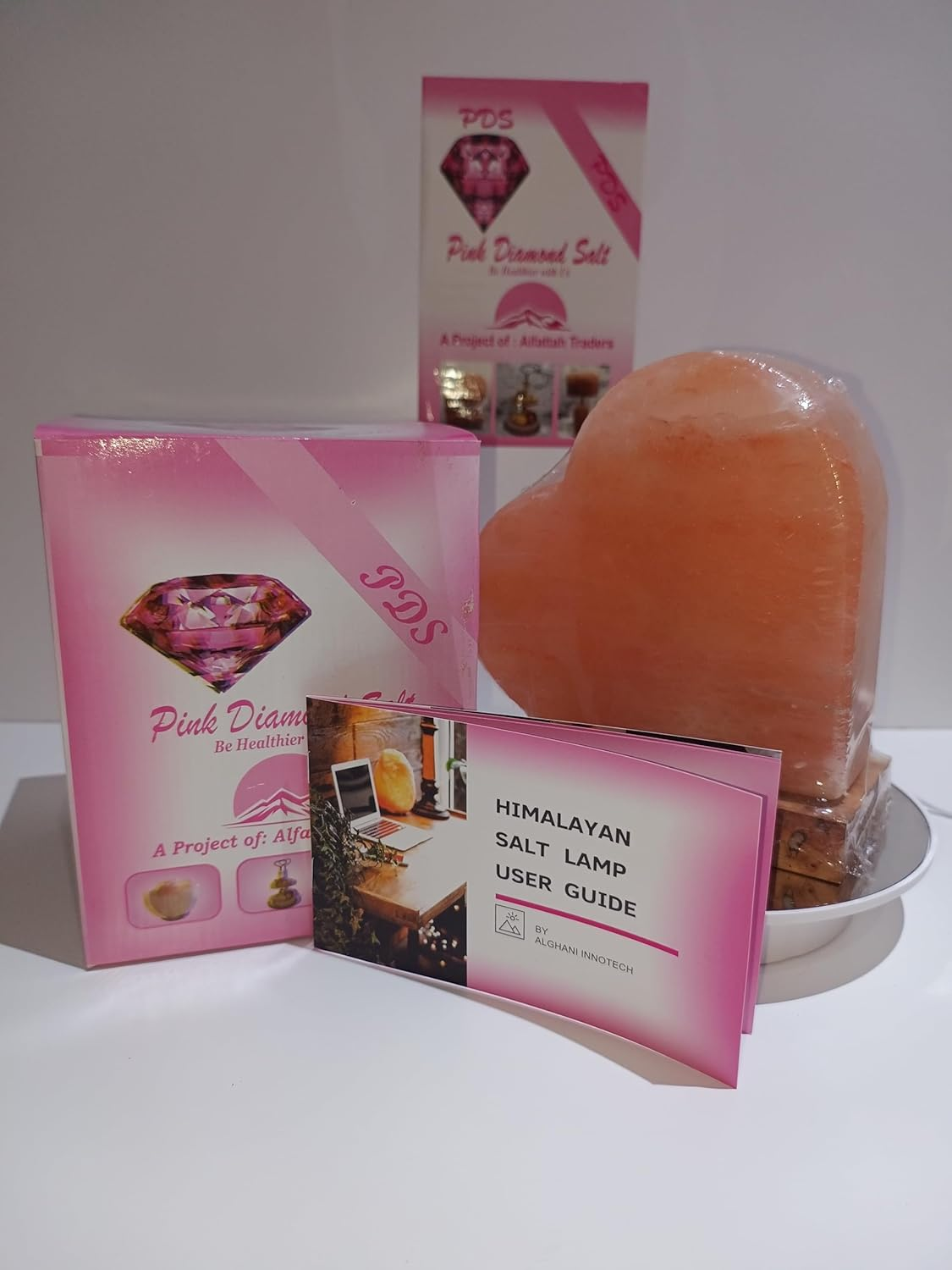 3-4 KG Premium Natural Heart Salt Lamp 100% Authentic, Handcrafted from the Foothills of the Himalayas Beautifully Hand Craft Heart Shape Lamp