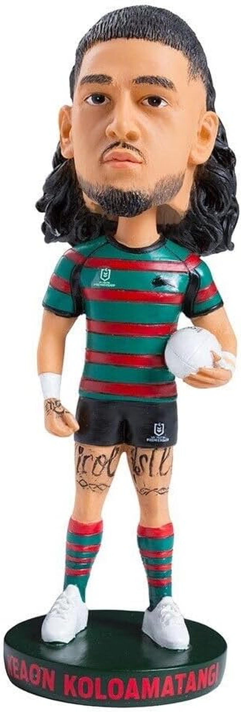 South Sydney Rabbitohs Keaon Koloamatangi NRL Bobblehead Collectible Bobble Head Statue image number 1