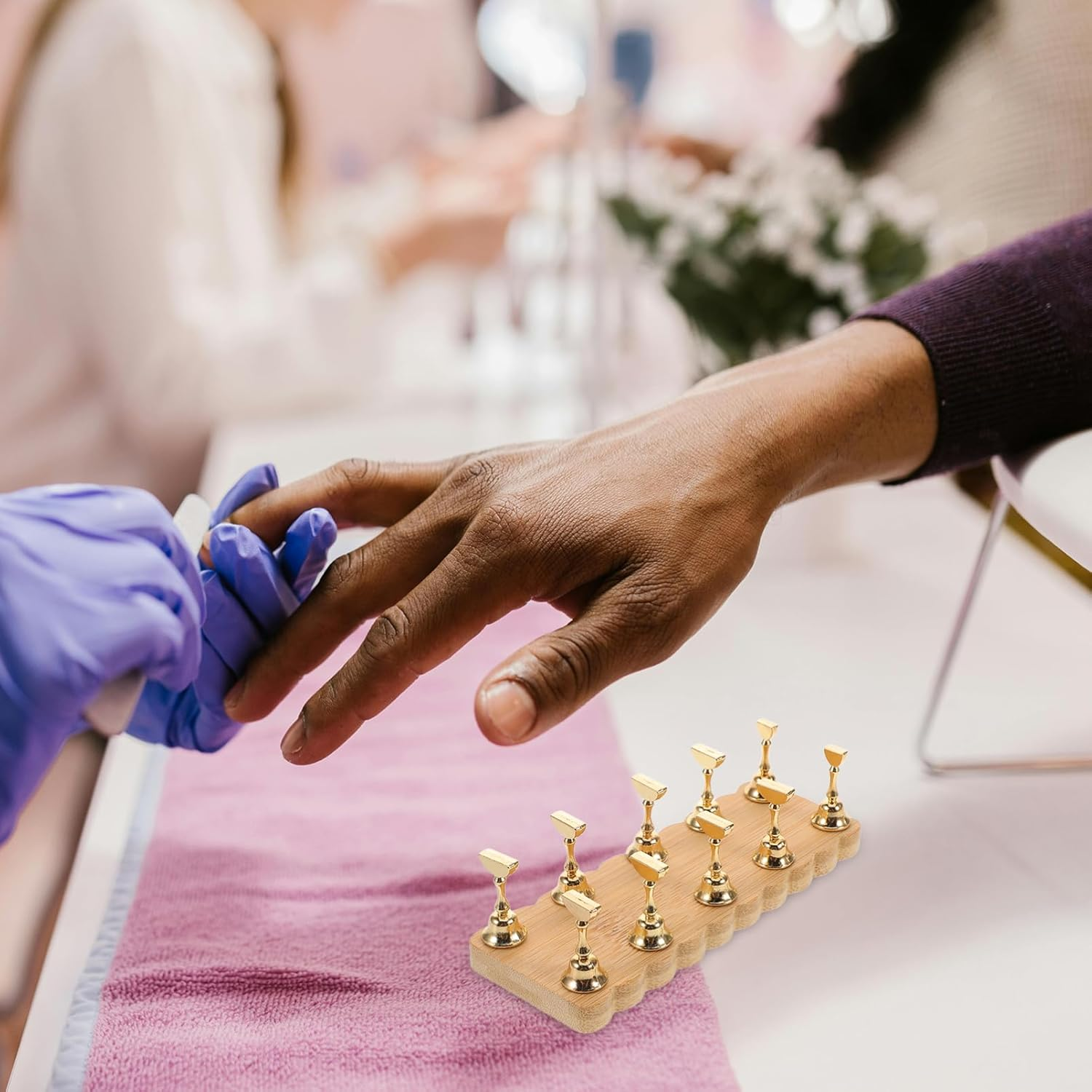 Generic Beginner-Friendly Nail Painting Training Stand Stable Base for Nail Tips image number 5