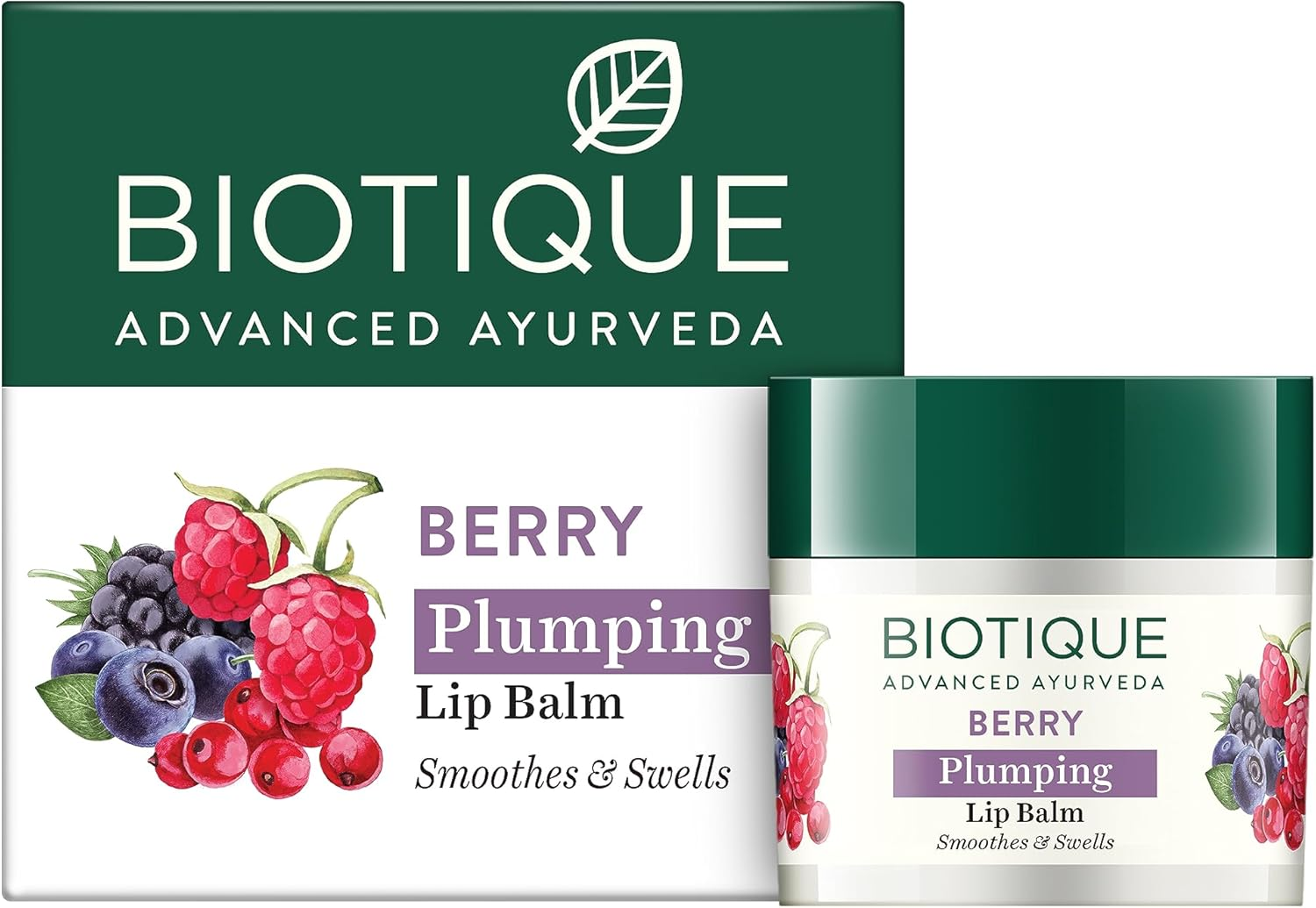 Biotique Bio Berry Plumping Lip Balm Smoothes & Swells Lips, 12G image number 2