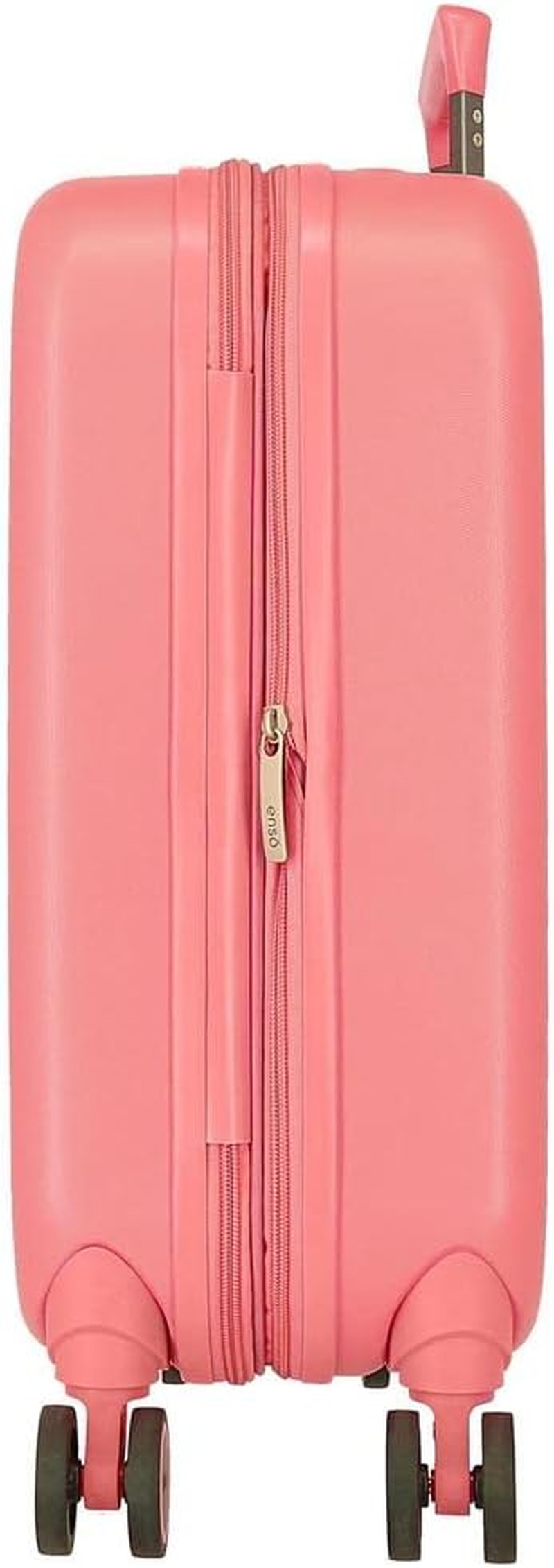 Enso Beautiful Natura Cabin Suitcase Pink 40 X 55 X 20 Cm Hard ABS Closure TSA 37L 2.7 Kg 4 Wheels Double Luggage Hand Luggage, Pink, Cabin Suitcase, Pink, Cabin Suitcase image number 3