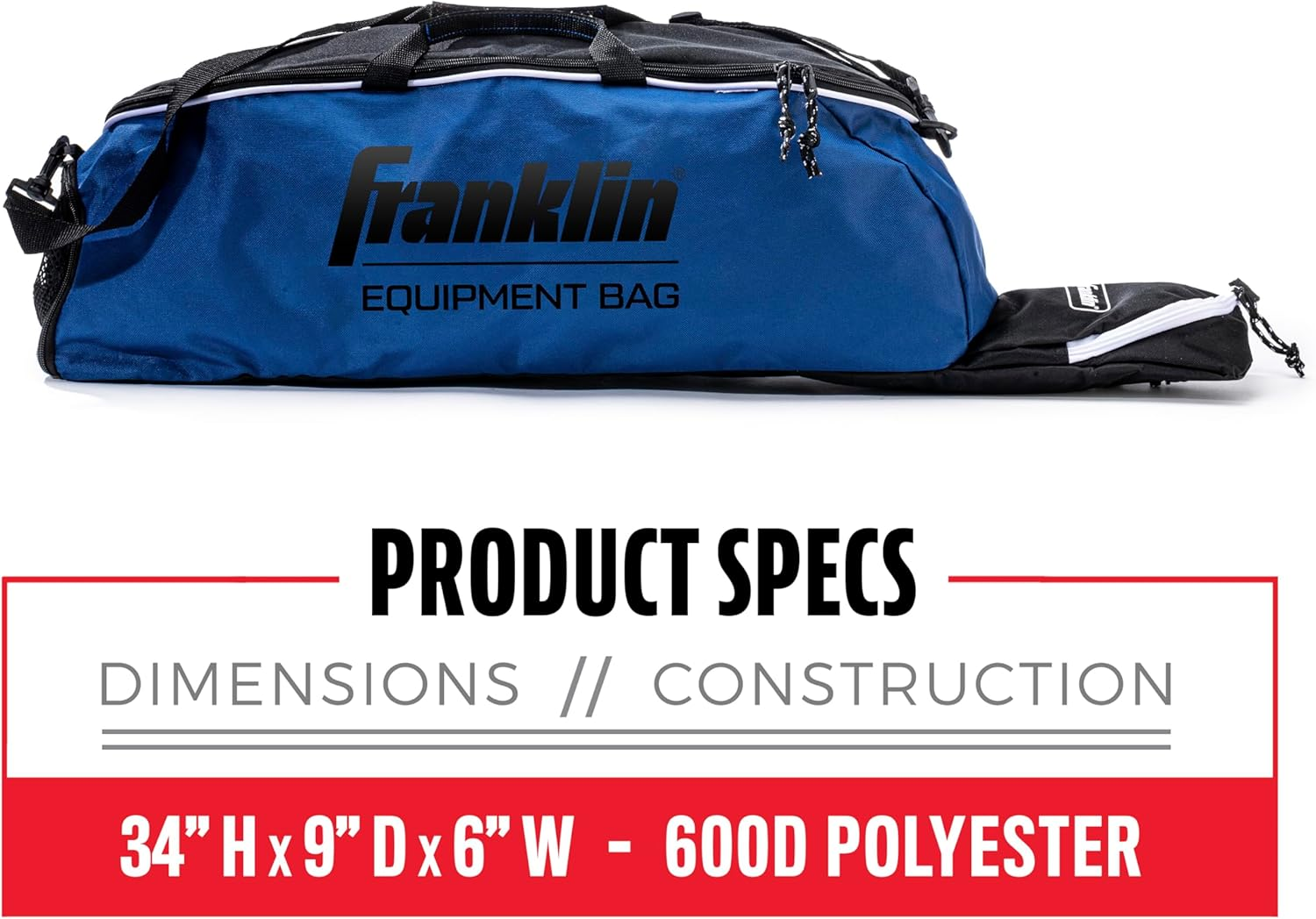 Franklin Sports Junior Equipment Bag - Red image number 4