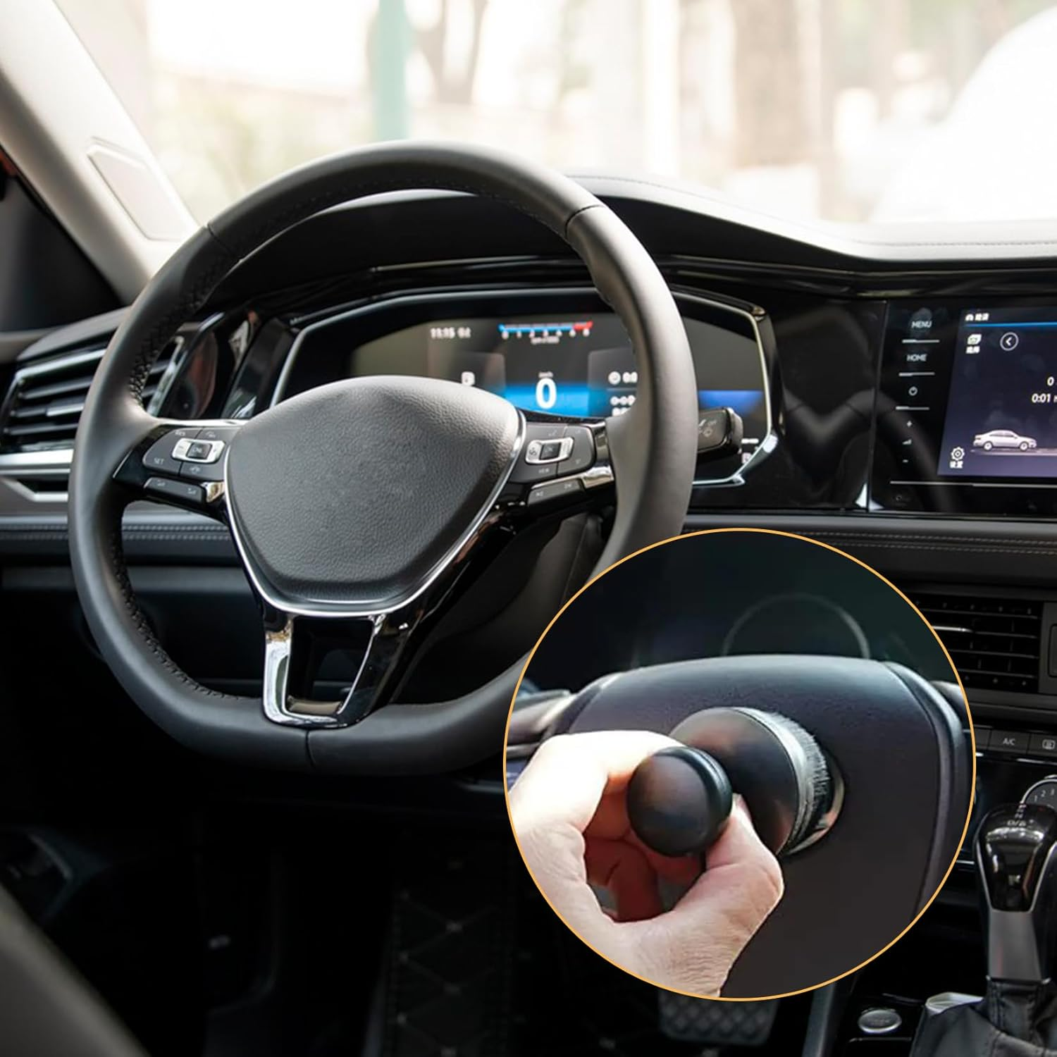 Jurcicat Pack of 2 Tyre Shine Applicator Brush, Professional Tyre Care, Tyre Care, Detailing Brush for Radiant Car Tyres, Ventilation Openings, Interior image number 3